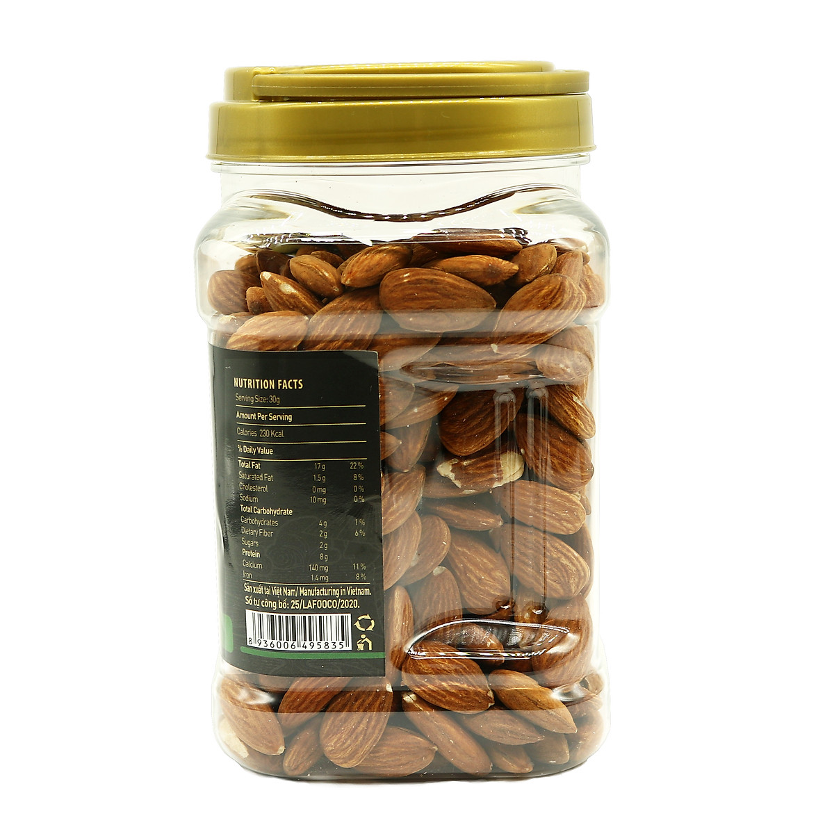 Hạnh Nhân Mỹ Sấy Không Muối LAFOOCO 450g