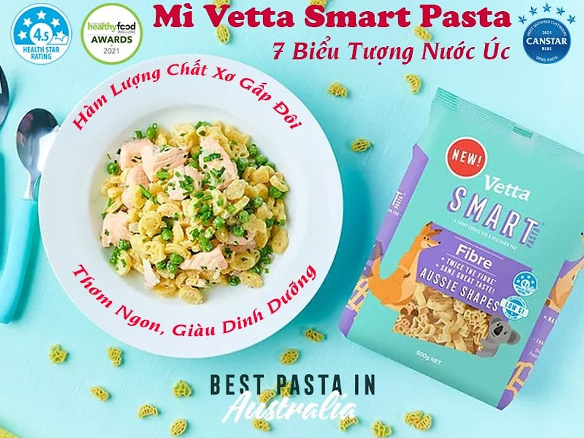 Mì Vetta SMART Fiber Dinosaurs (Hình khủng long)
