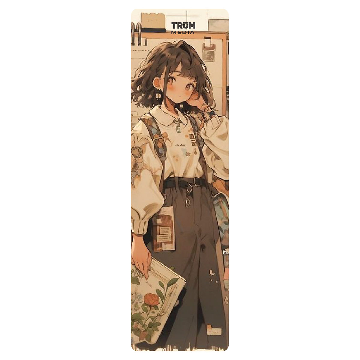 5 Cái Bookmark Kẹp Sách, Dấu Trang Hoạ Tiết Cô Gái Hoạt Hình - SBOOKS