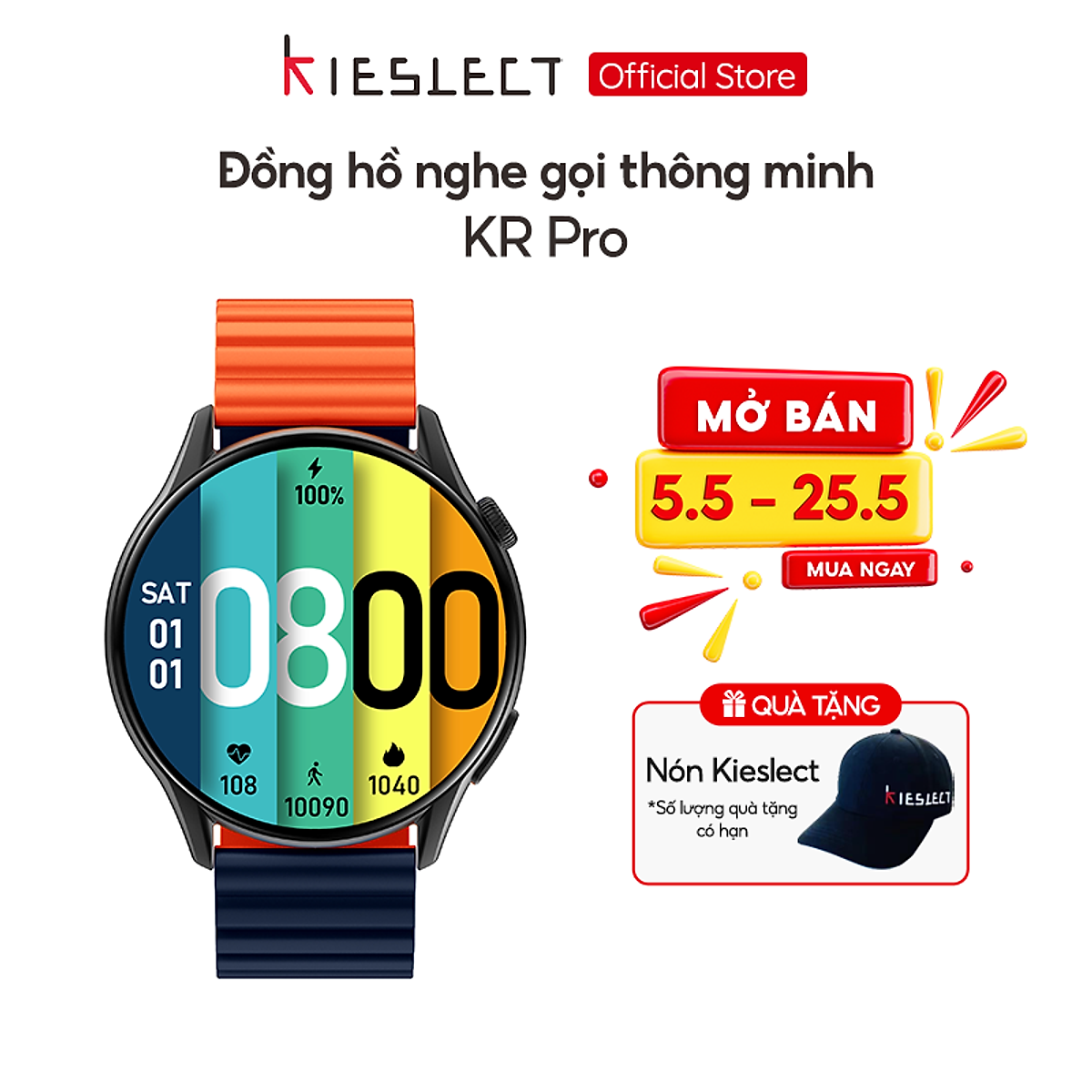 Đồng hồ thông minh Kieslect Kr Pro | Amoled 1.43 Inch | 70 chế độ tập