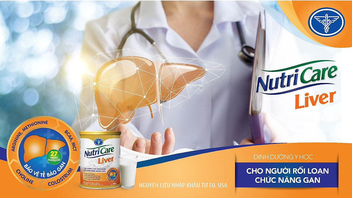 Sữa bột Nutricare Liver dinh dưỡng y học cho người rối loạn chức năng gan (400g)