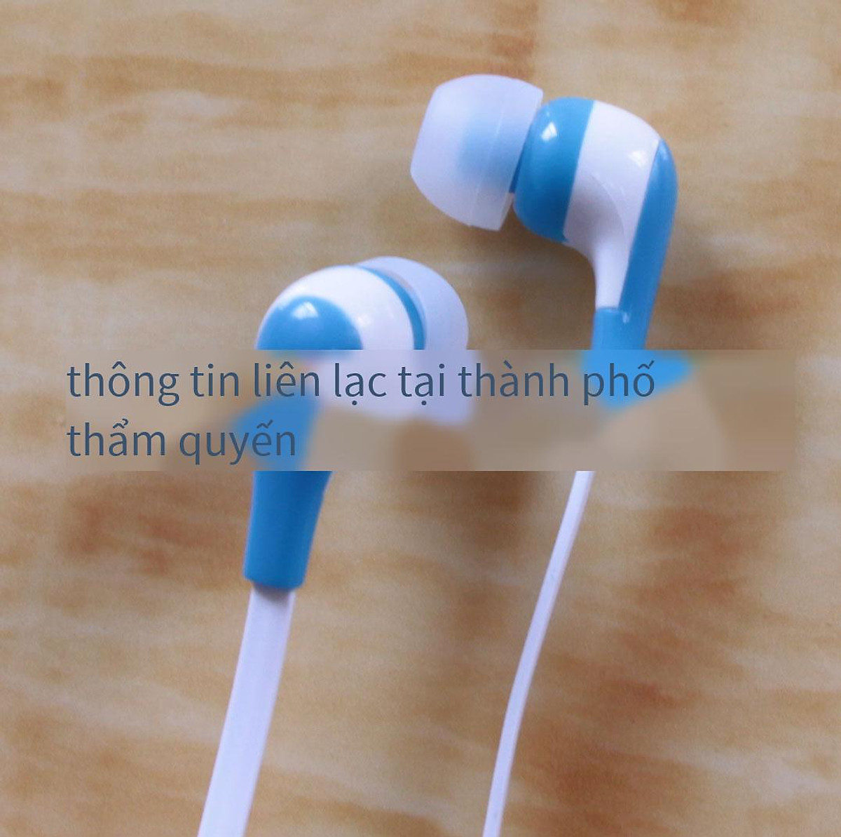Khuyến mại tai nghe phẳng mới trong tai nút tai MP3 điều khiển bằng dây tai