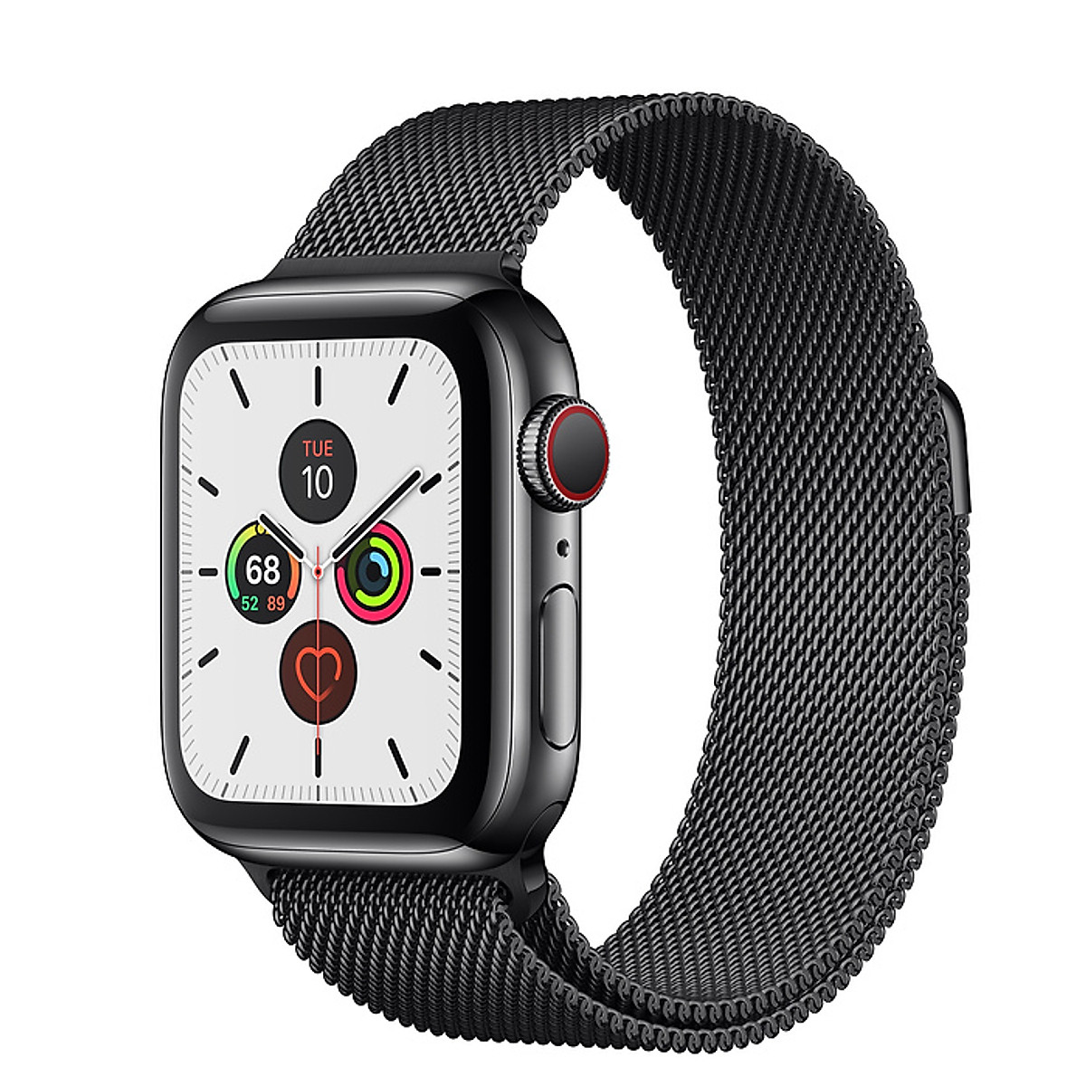 Đồng Hồ Thông Minh Apple Watch Series 5 LTE GPS + Cellular Stainless Steel  Case With Milanese Loop (Viền Thép & Dây Thép) - Hàng Chính Hãng VN/A