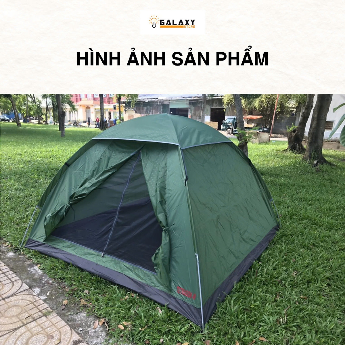 Lều 4 Người Phượt Cắm Trại Du Lịch Dã Ngoại Cao Cấp Galaxy Store GSL05 Tetragon 4P, Khung Thép Chắc Chắn Chống Thấm Nước, Không Bị Bí Hơi Trọng Lượng Nhẹ