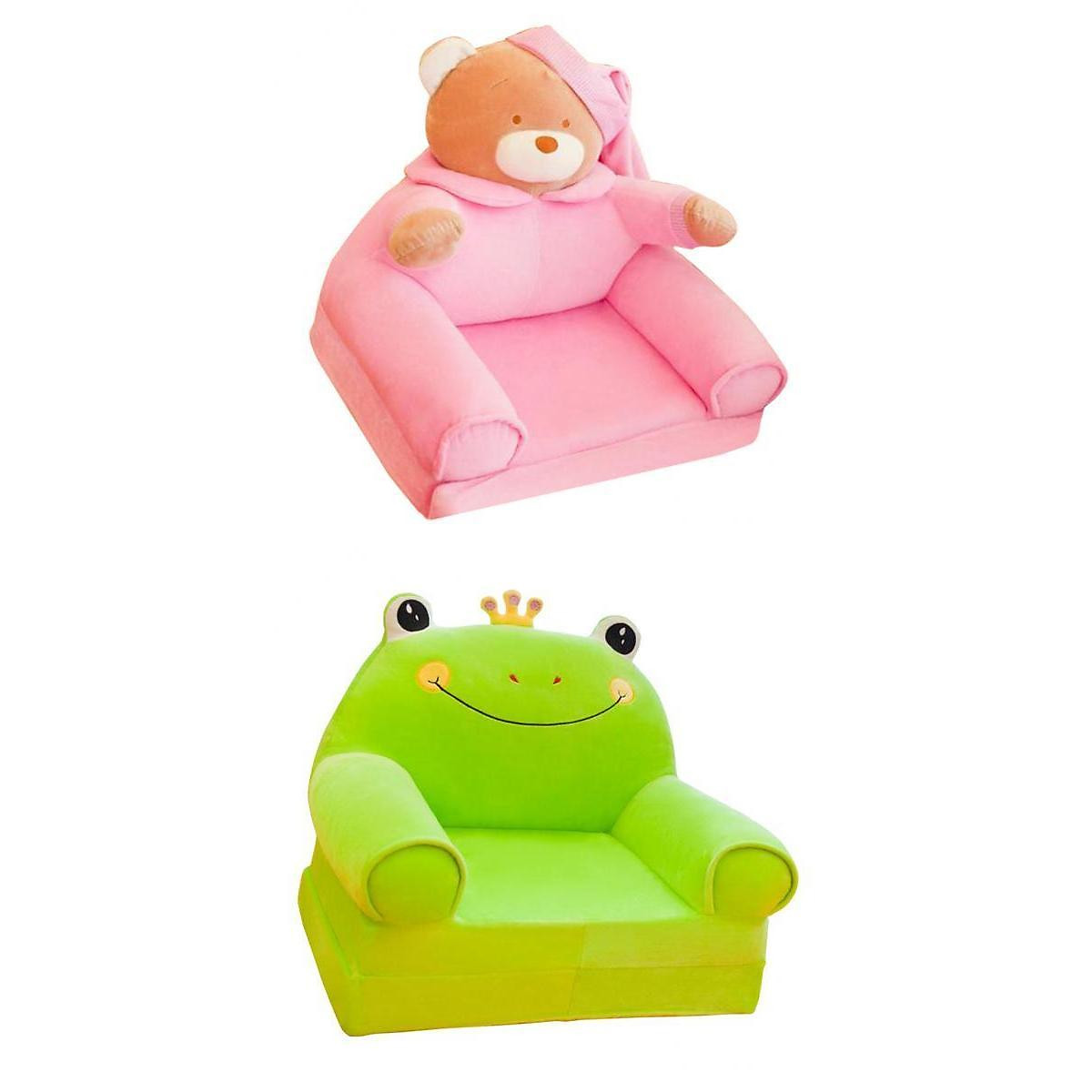 Mua 2 Kids Foldable Sofa Chair Cover Cartoon Bear Frog Couch Cover for  Children tại Magideal2