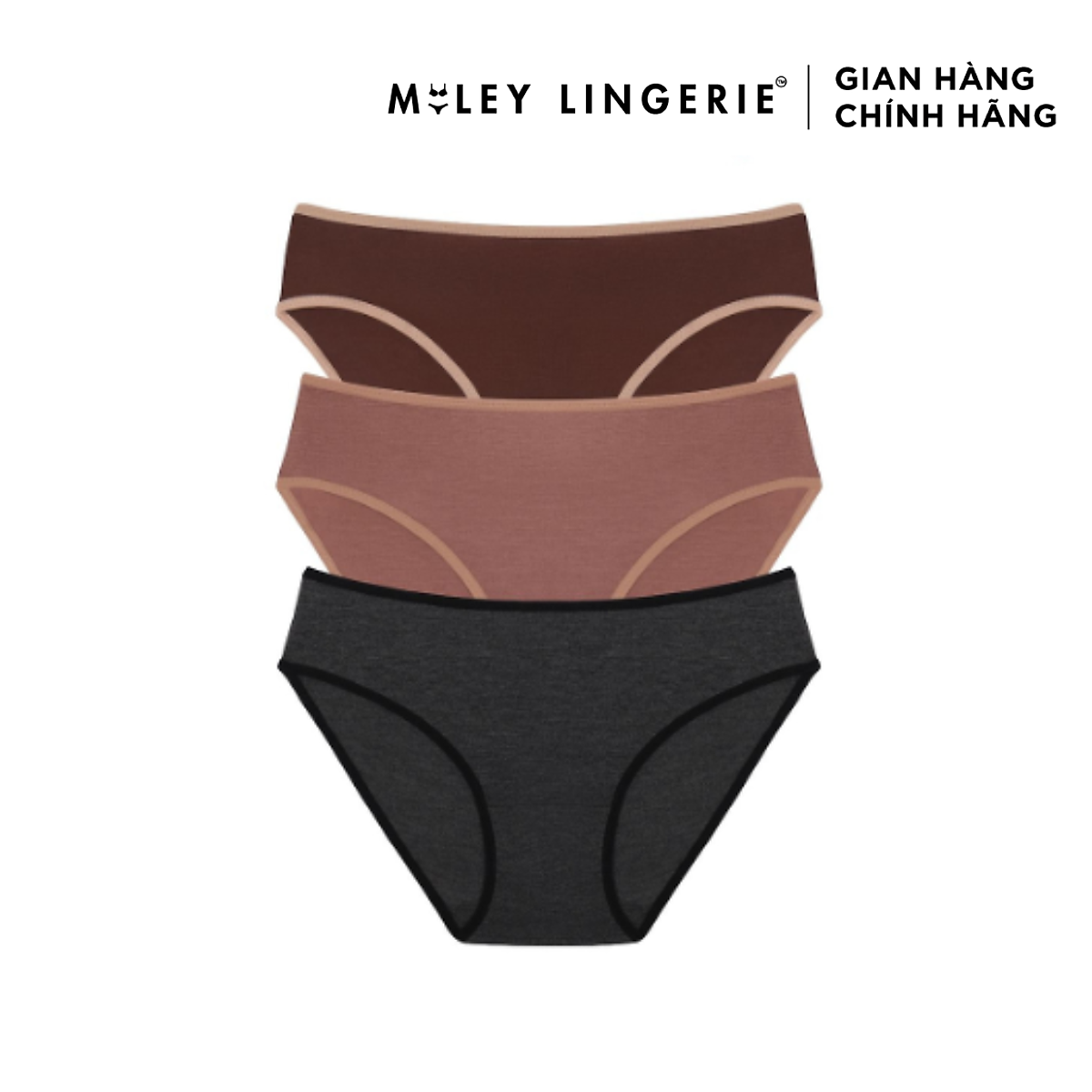 Combo 3 quần lót nữ cotton co dãn 4 chiều Flexi Miley Lingerie - Màu ngẫu nhiên