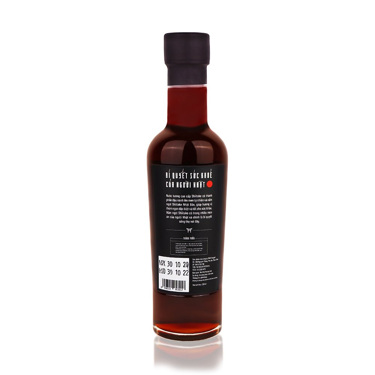 Đặc Sản Phan Thiết - Nước Tương Cao Cấp Shiitake Chai 250 Ml Có Thành Phần Chính Từ Đậu Nành Và Nấm Ngọt Shiitake Nhật Bản