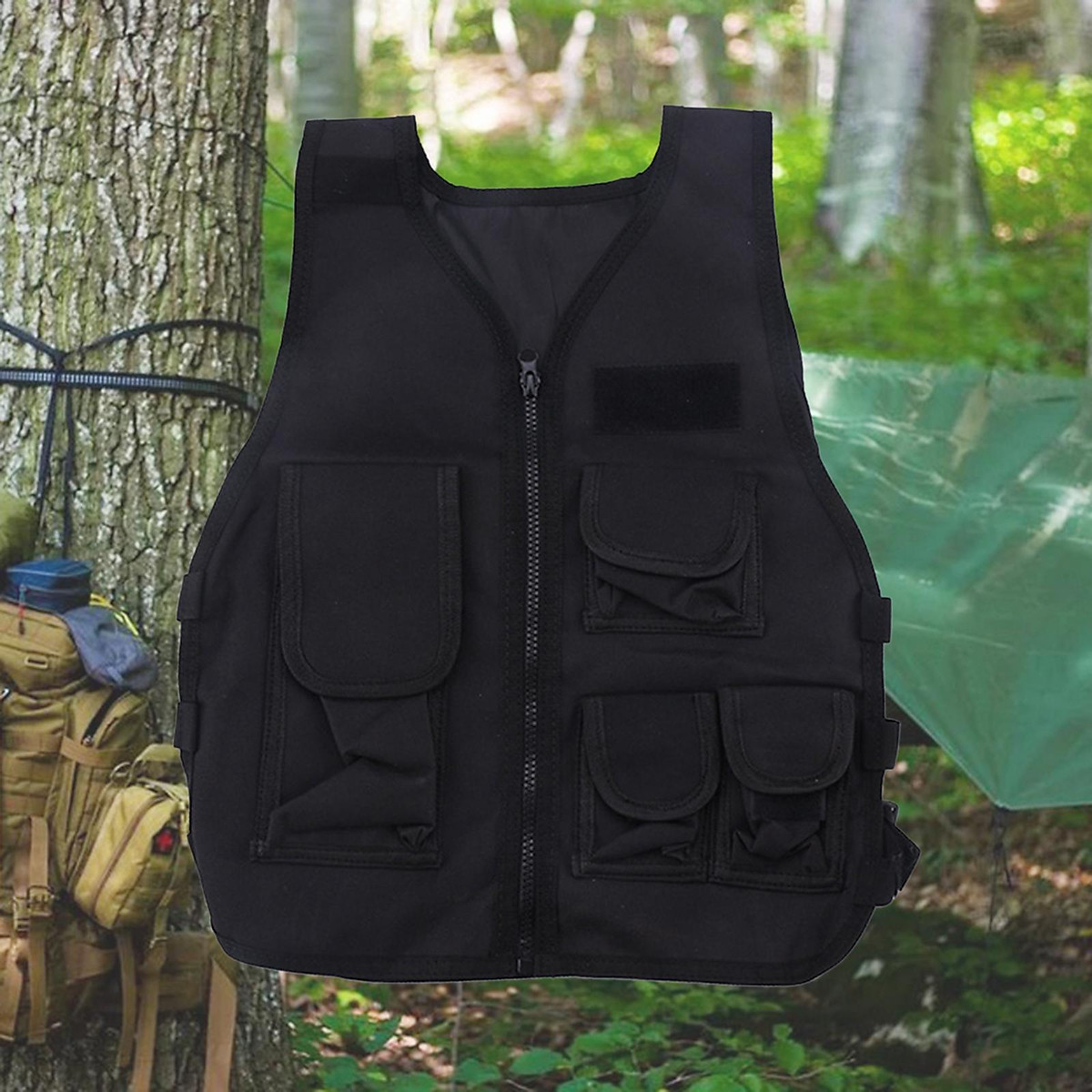 Jump type tactical vest  tan Brown shop Gunfire