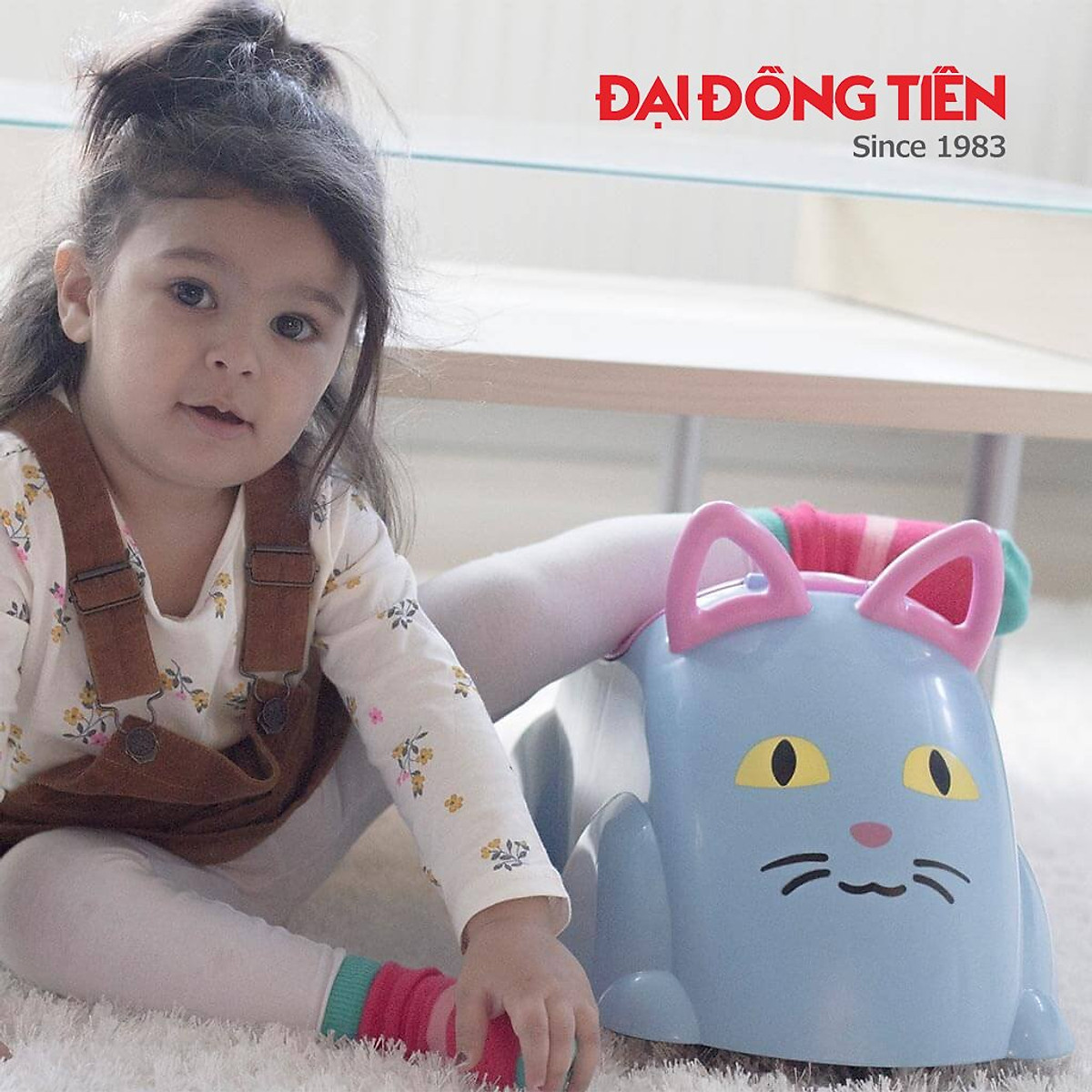 Xe lắc trẻ em Đại Đồng Tiến Cute Rider- Cat Plus Bag - Xe lắc