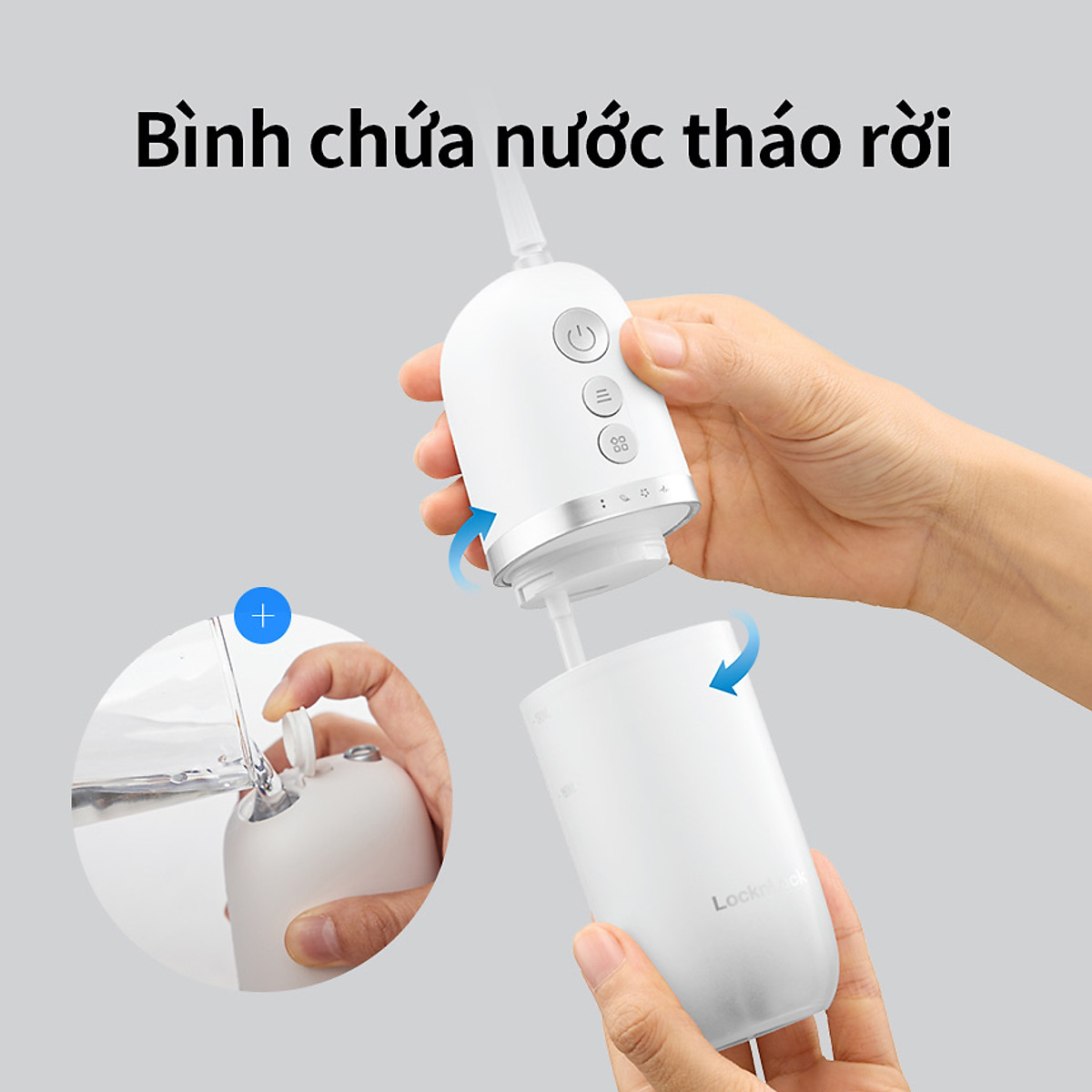 Máy tăm nước LocknLock ENR146WHT - Dung tích 190ml - Màu trắng