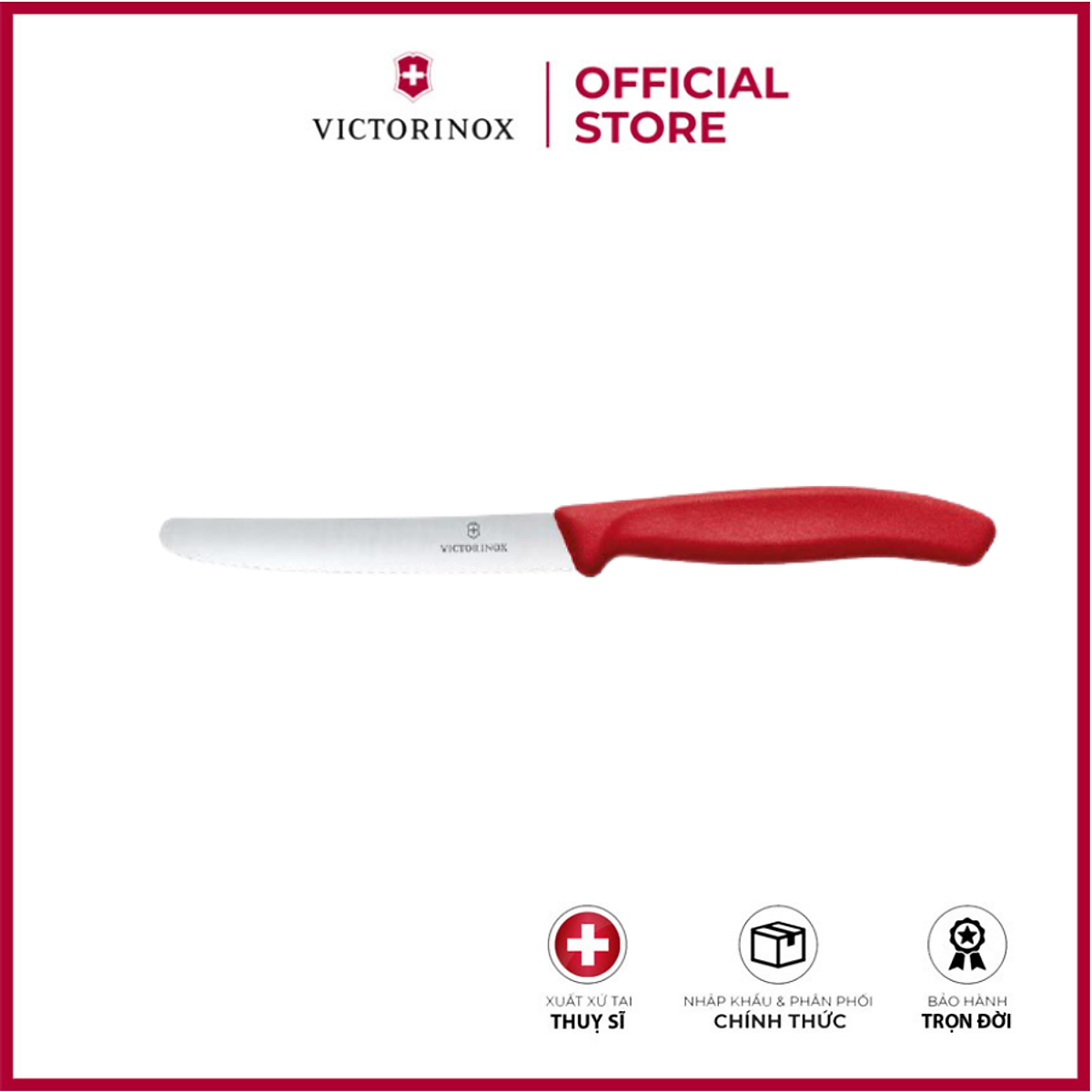 Dao bếp Victorinox Tomato and sausage knives (round tip, wavy edge