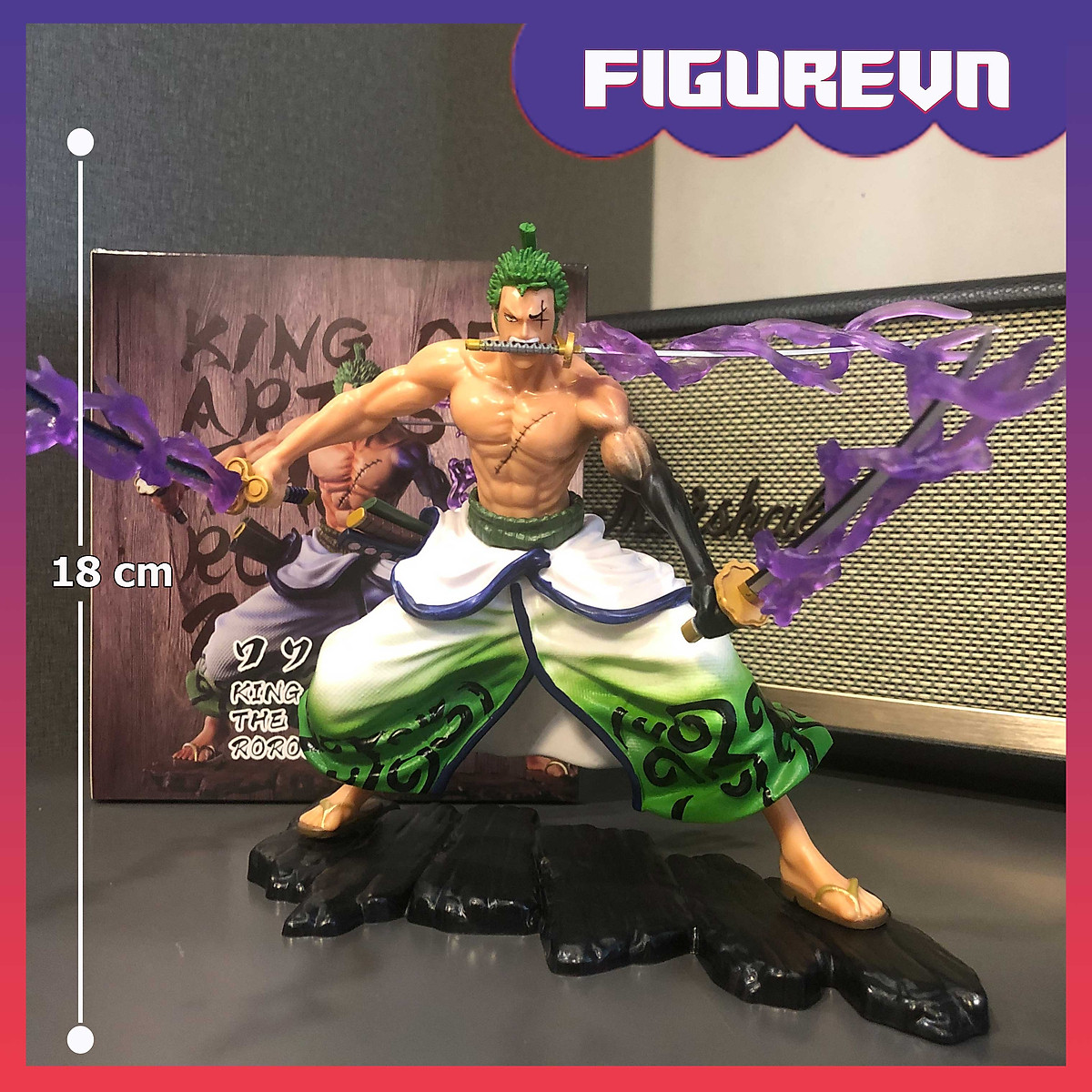 Mô Hình Zoro Wano 18 Cm (Có Hiệu Ứng) - One Piece - Mô Hình Trang Trí