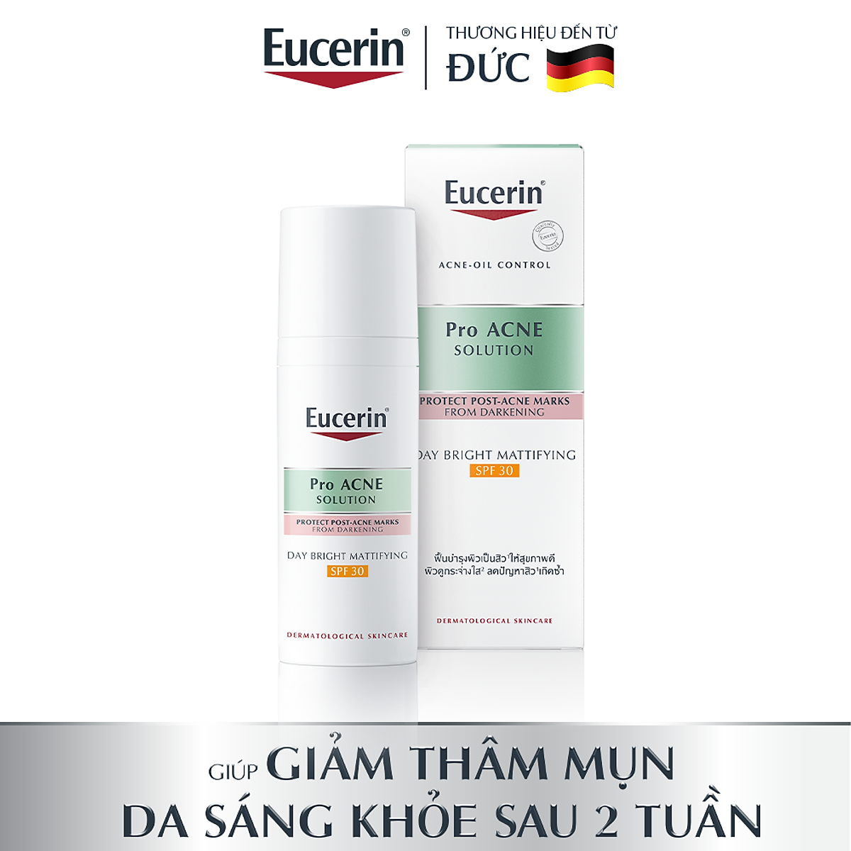 Kem dưỡng giảm mụn & chống nắng Eucerin Day Bright Mattifying SPF30 50ml