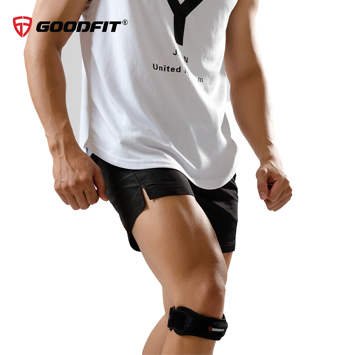 Bó gối thể thao, băng đầu gối, đai bảo vệ đầu gối tập gym GoodFit đệm bảo vệ dày dặn, silicone chống trượt GF516K