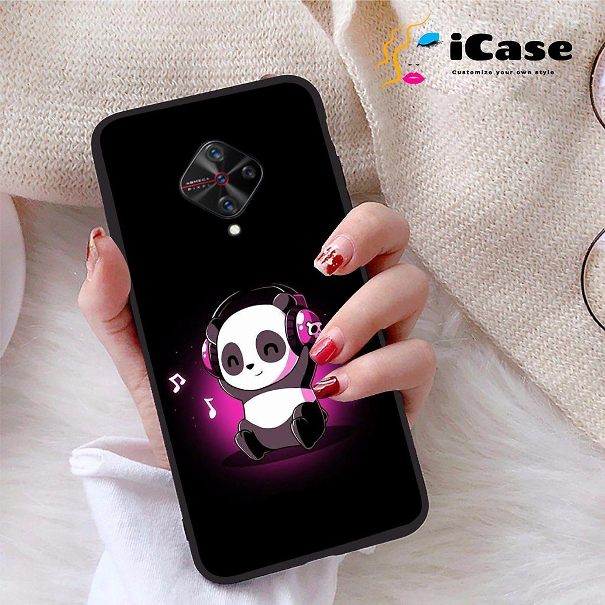 Mua Ốp lưng iCase dành cho Vivo S1 Pro chất liệu viền dẻo lưng cứng nhám TPU có hai lỗ xỏ dây đeo in nổi 4D hình bộ sưu tập Panda 01 Mua Ốp lưng iCase dành cho Vivo S1 Pro chất liệu viền dẻo lưng cứng nhám TPU có hai lỗ xỏ dây đeo in nổi 4D hình bộ sưu tập Panda 01