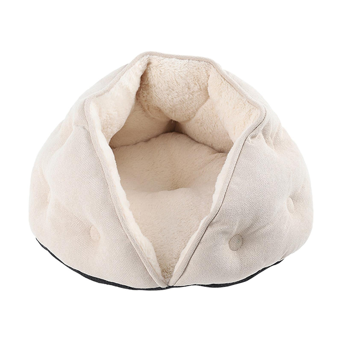 Semi Enclosed Cat Nest Comfortable Pet Sleeping Bed Cats and Small ...