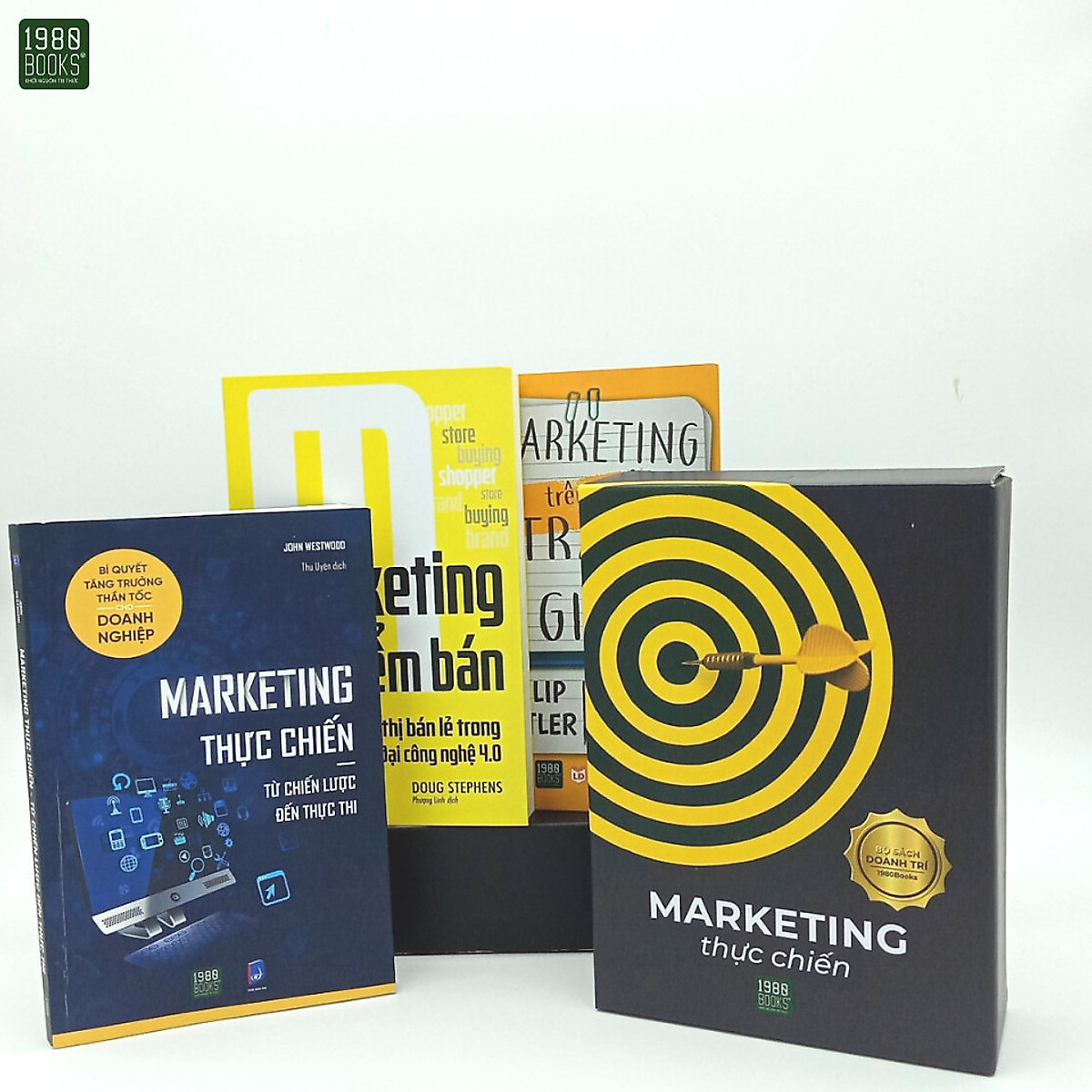 Combo 3 Cuốn Về Marketing Thực Chiến: Marketing Trên 1 Trang Giấy + Marketing Thực Chiến - Từ Chiến Lược Đến Thực Thi + Marketing Điểm Bán Tiếp Thị Bán Lẻ Trong Thời Đại 4.0