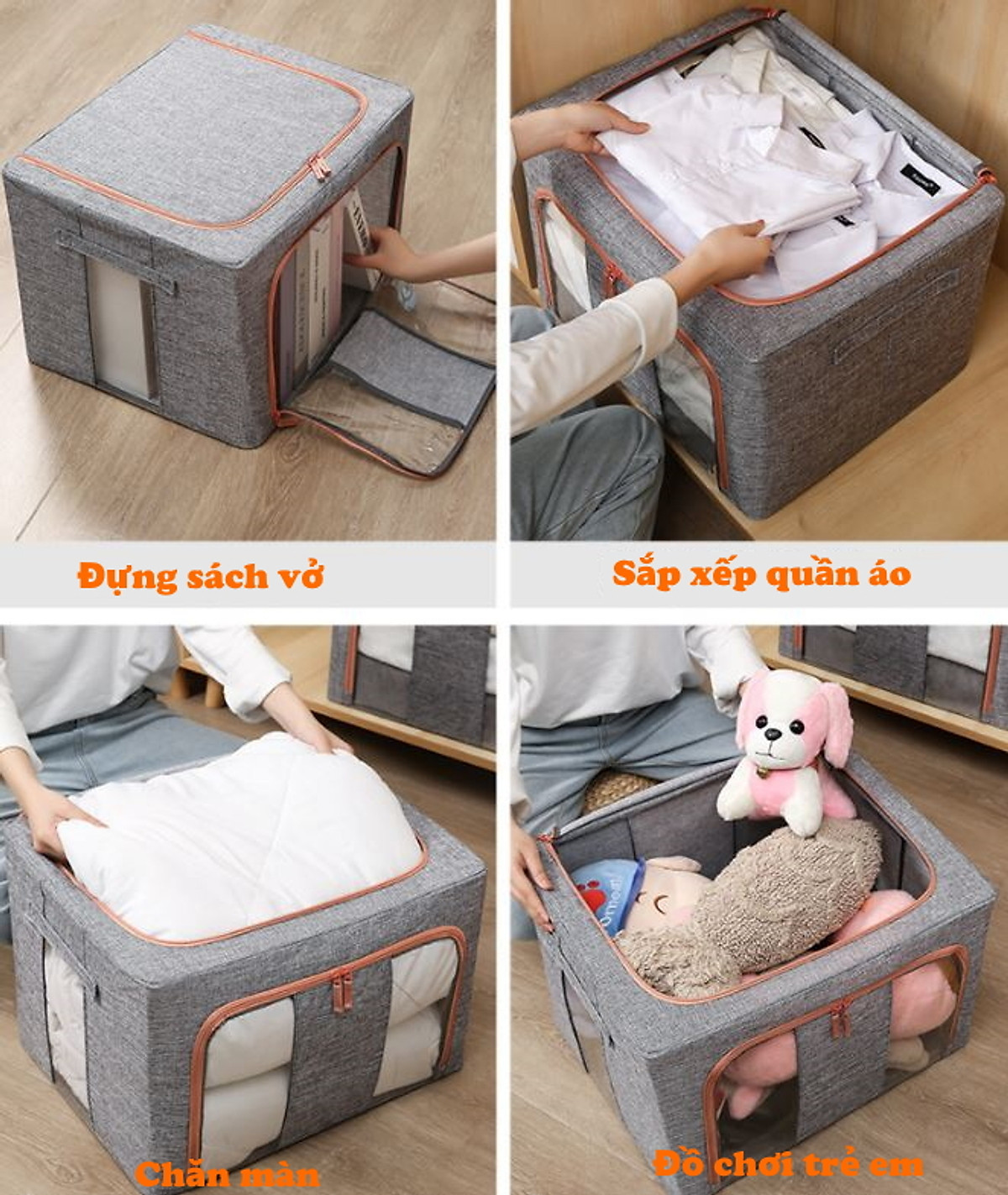 Túi Chăn Màn Khung Sắt Nhật Bản, Túi Đựng Chăn Mền Quần Áo Cao Cấp Chính Hãng – Hàng Xuất Khẩu