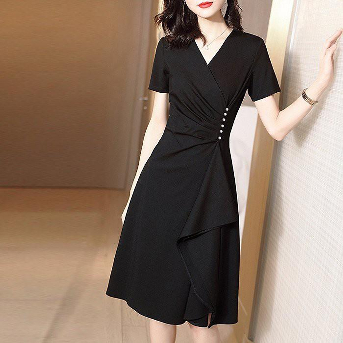 GOTI - ĐẦM XÒE DỰ TIỆC NỮ KIỂU ĐẦM XÒE DỰ TIỆC ĐÍNH HẠT BẸT - ĐẦM DỰ TIỆC CAO CẤP NỮ 3308 3321