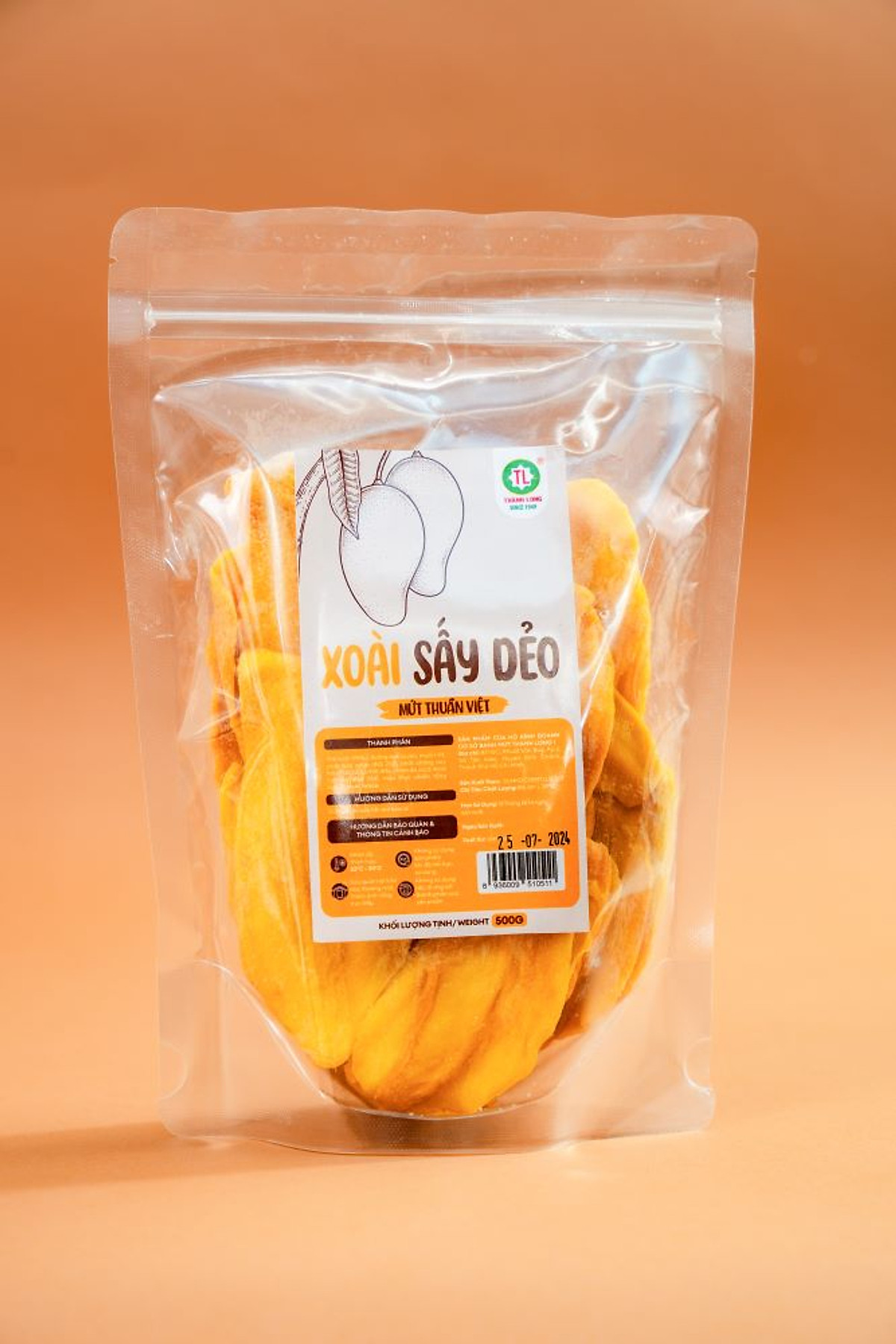 MỨT XOÀI SẤY DẺO THÀNH LONG 500G - VIỆT NAM