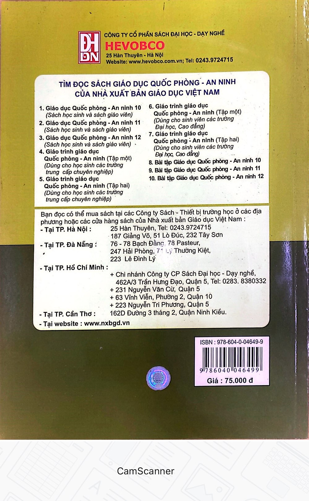 Giải Thích Từ Ngữ Giáo Dục Quốc Phòng - An Ninh ( Tài liệu tham khảo môn Giáo Dục Quốc Phòng- An Ninh dùng cho các trường THPT, TCCN, Cao Đẳng và Đại Học) 