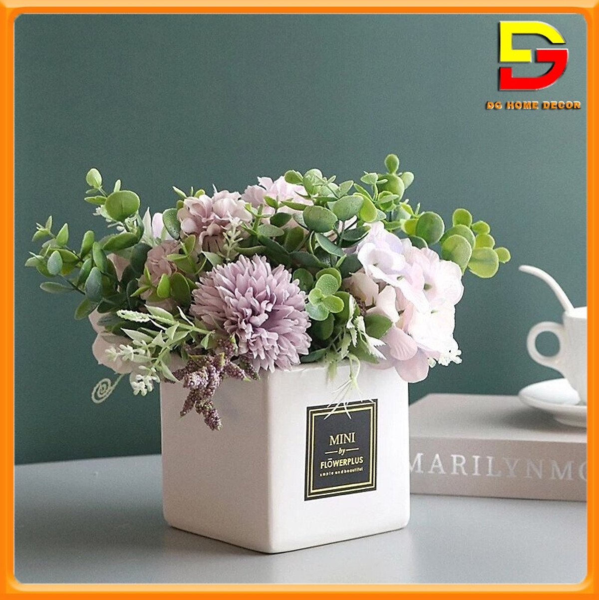 Hoa Giả Chậu Hoa Tú Cầu Mix Để Bàn Trang Trí Nhà Cửa Làm Quà Tặng Hoa Giả Chậu Hoa Tú Cầu Mix Để Bàn Trang Trí Nhà Cửa Làm Quà Tặng