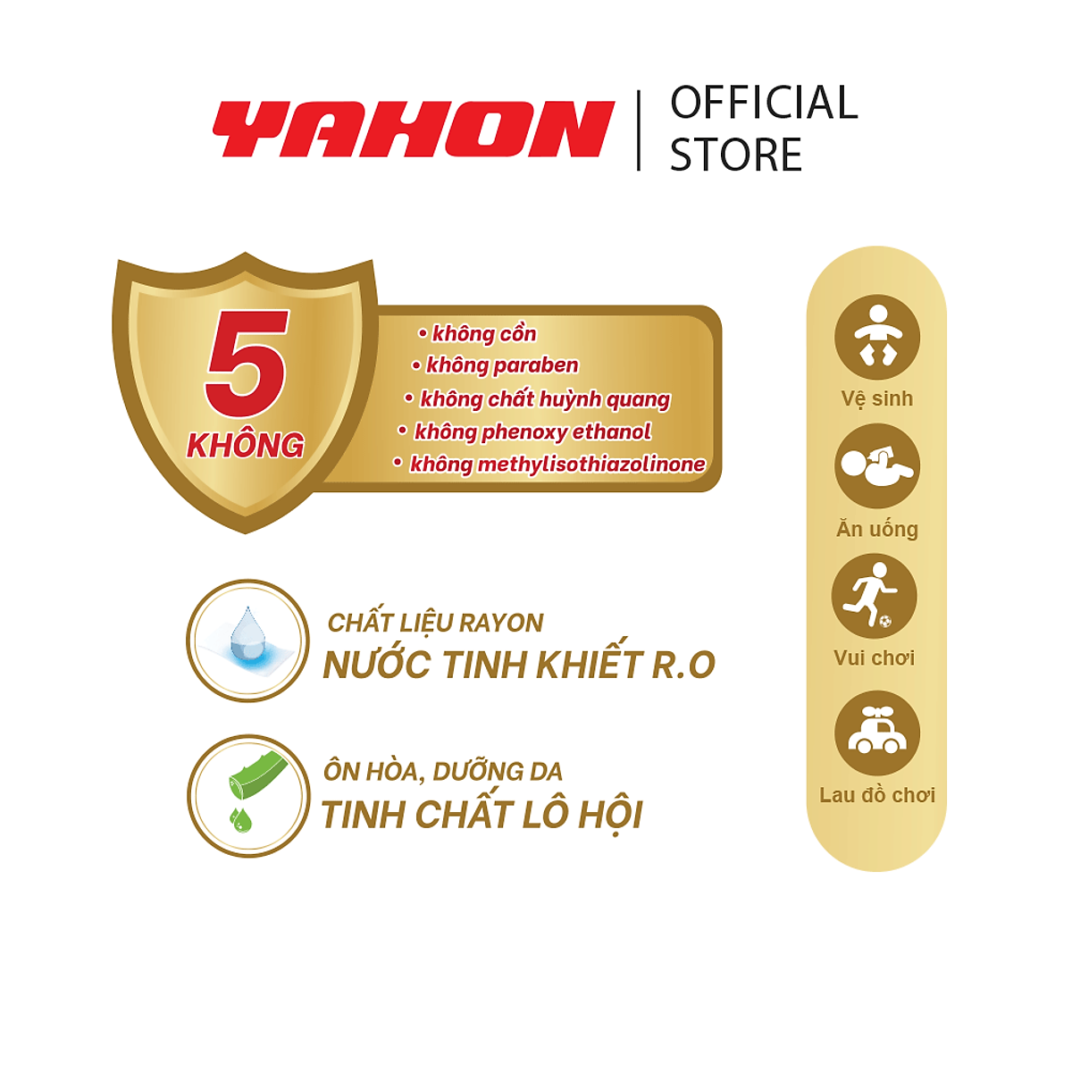 Thùng Khăn Giấy Ướt Em Bé NUNA Không Mùi, 100 Miếng/Bao, 24 Bao/Thùng