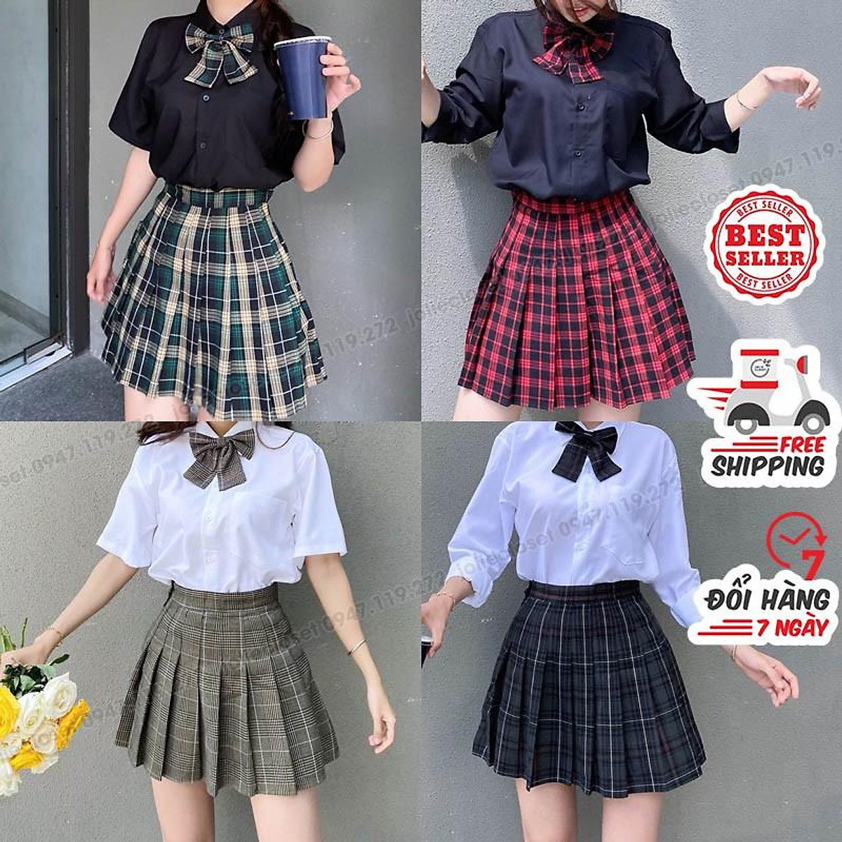 Mua Chân Váy Tennis Xòe JK Hè Cosplay Nhật Bản HOT TREND TIKTOK Váy Mini  Skirt Xếp Ly Đồng Phục Học Sinh