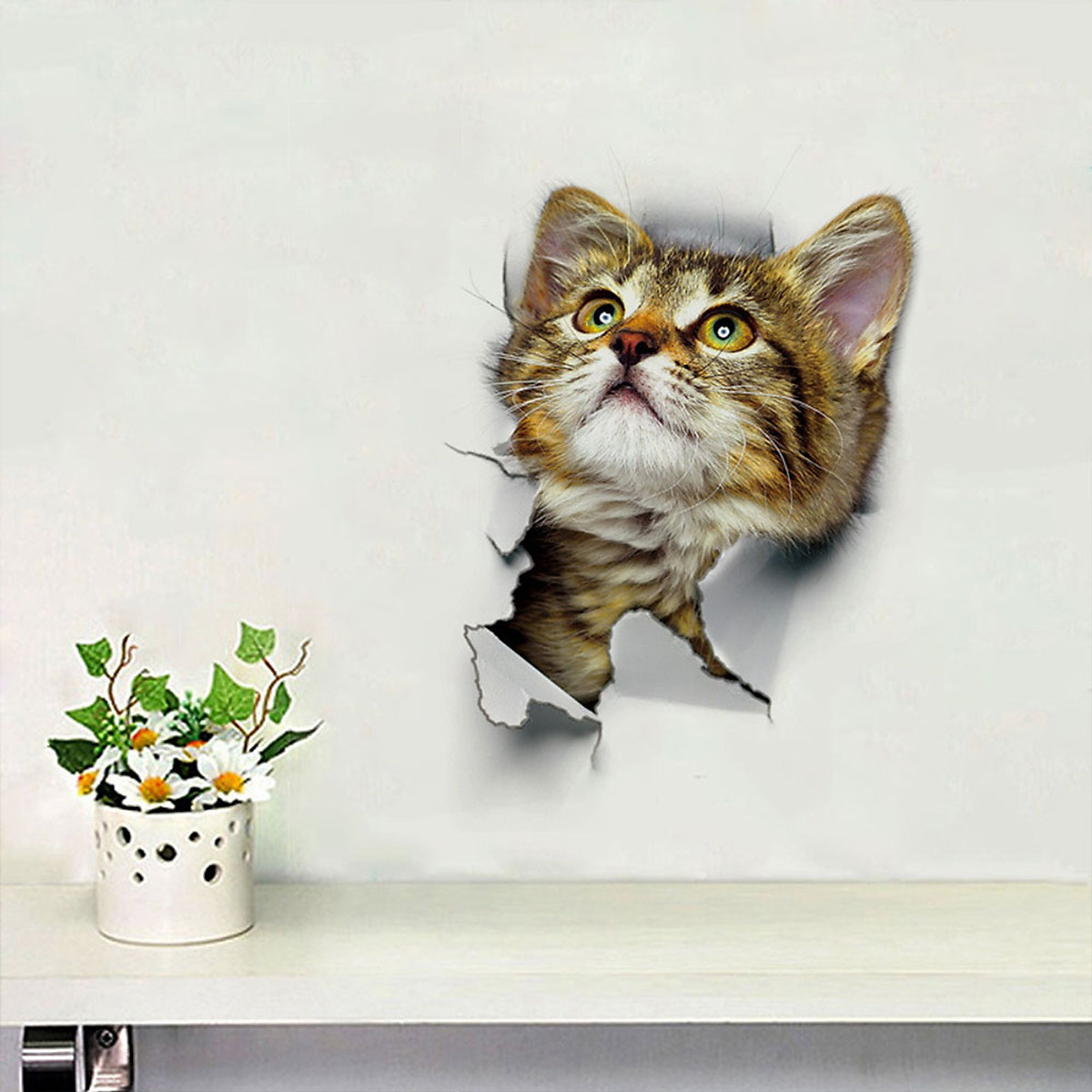 Giấy dán tường mèo 3D: Bạn đang muốn thay đổi không gian sống của mình? Hãy thử ngay giấy dán tường mèo 3D siêu đẹp, siêu hiệu quả. Với hình ảnh mèo 3D sống động, sản phẩm sẽ trang trí cho căn phòng của bạn thêm phần đẹp mắt và ấn tượng.