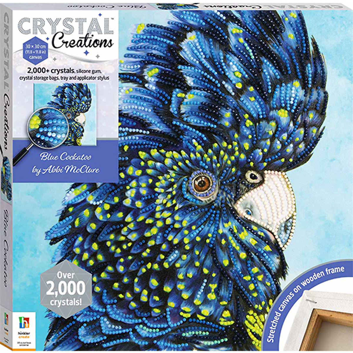 Crystal Creations Canvas: Blue Cockatoo