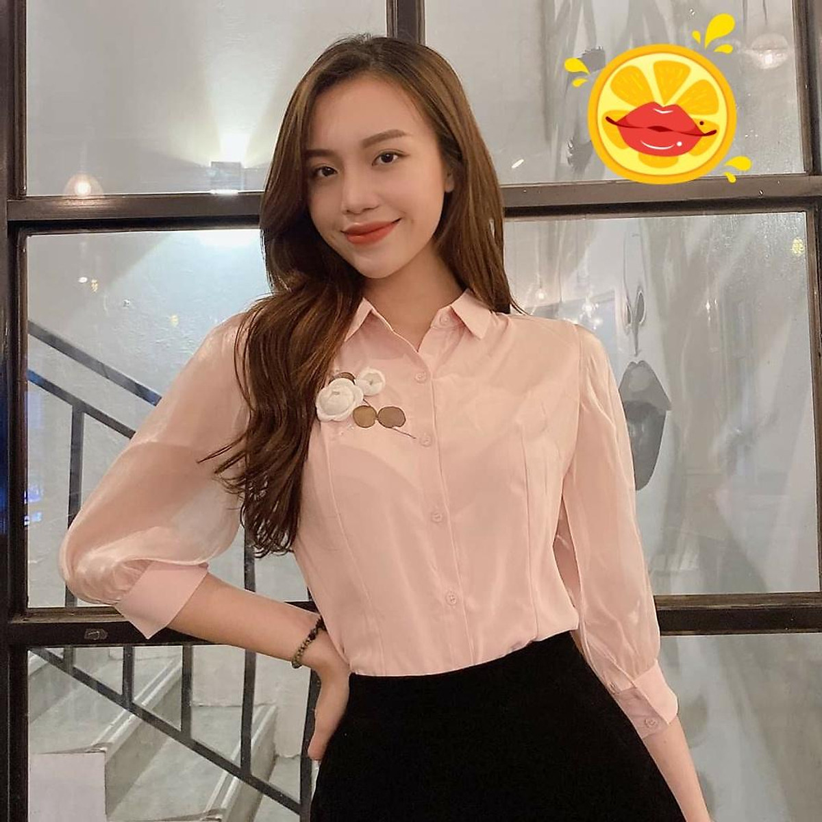 Áo sơ mi nữ công sở thời trang SURI cổ sơ mi,áo thêu hoa trước Áo Sơ Mi Nữ Công Sở Thời Trang Suri Cổ Sơ Mi,Áo Thêu Hoa Trước