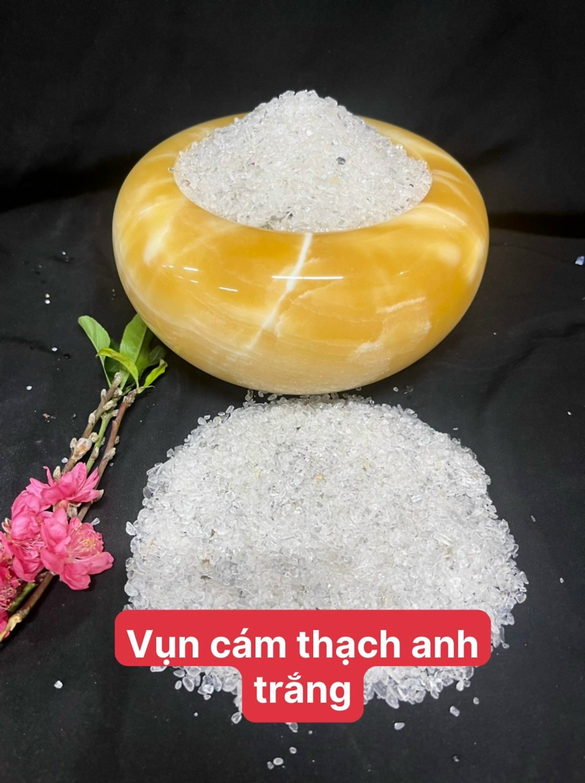 Đá Vụn Cám Thạch Anh Trắng