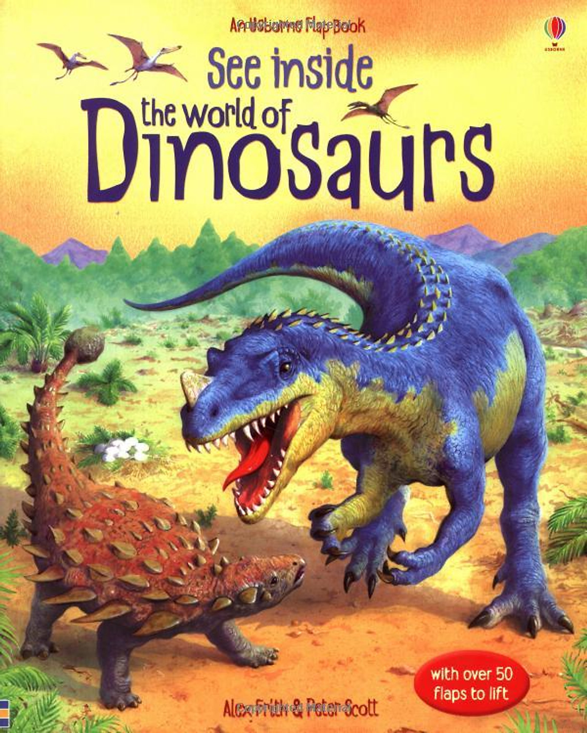 Sách tương tác tiếng Anh - Usborne See Inside the World of Dinosaurs