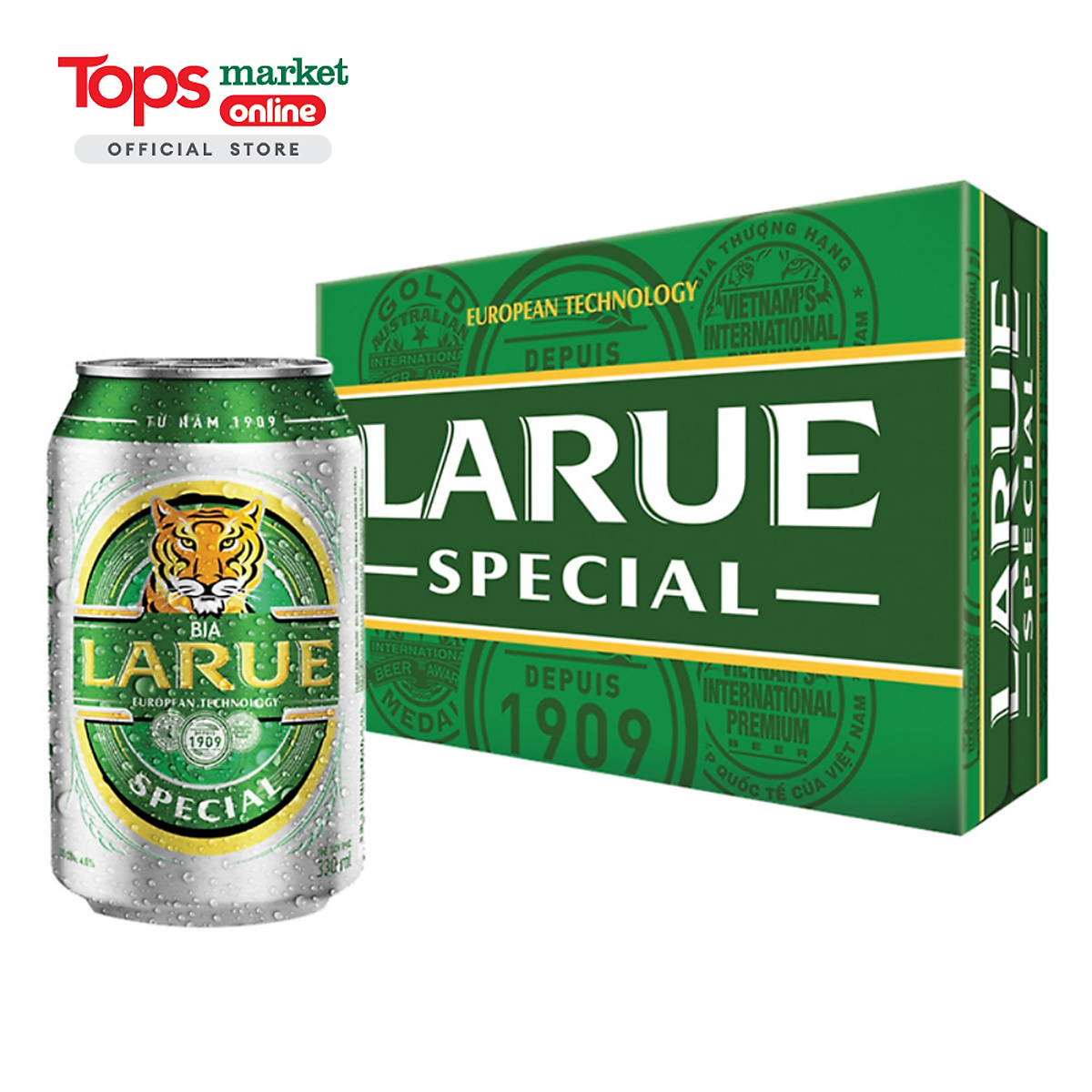 Thùng 24 Lon Bia Larue Special 330ML - Bia, cider