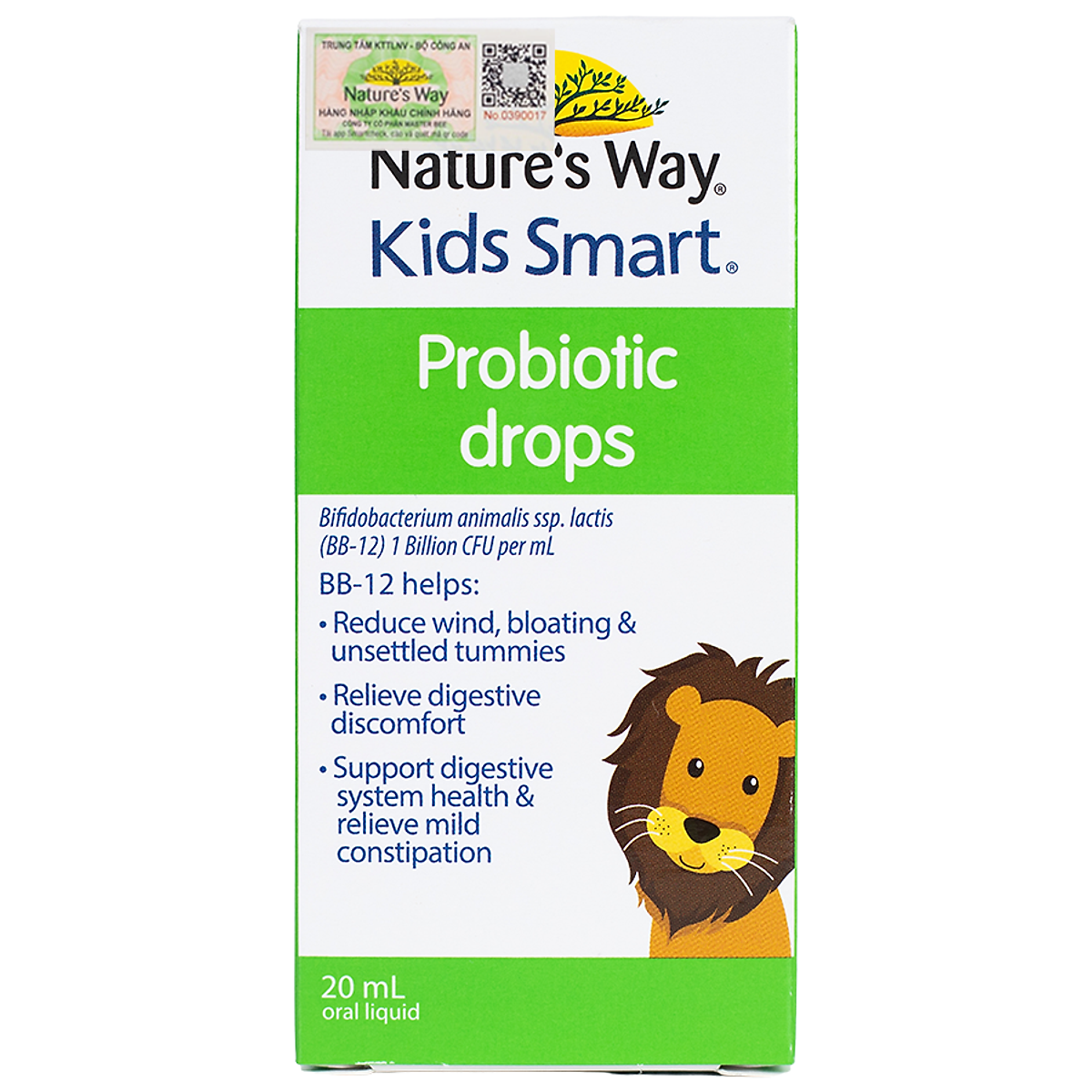 Nature's Way Kids Smart DROPS PROBIOTIC - Bổ Sung Men Vi Sinh Cho Bé (20ml/lọ)