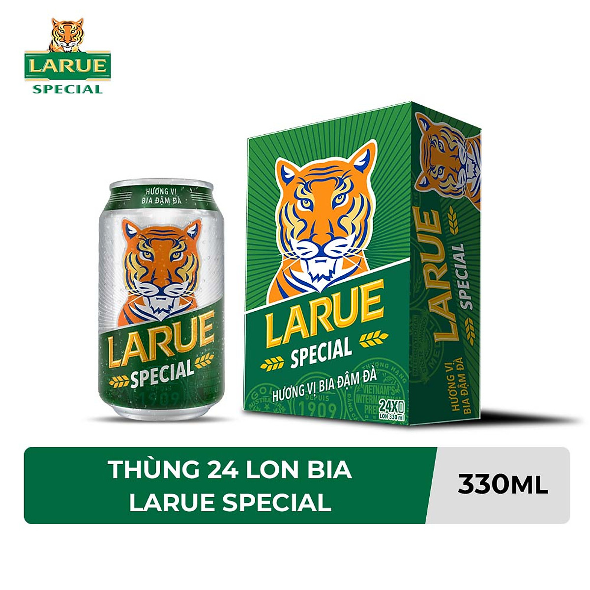 Mua Thùng 24 Lon Bia Larue Special (330ml/Lon) tại Tiki Trading