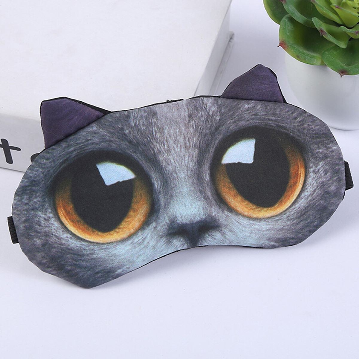 Mua Cute Cat Eyes Cover Animal Eye Mask Cover Sleeping Rest Sleep Funny Gift