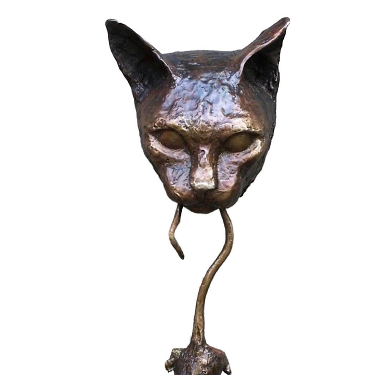 2X Cat Bite Mouse Door Knocker Animal Head Wall Statue Art Sculpture Decor 2X Cat Bite Mouse Door Knocker Animal Head Wall Statue Art Sculpture Decor