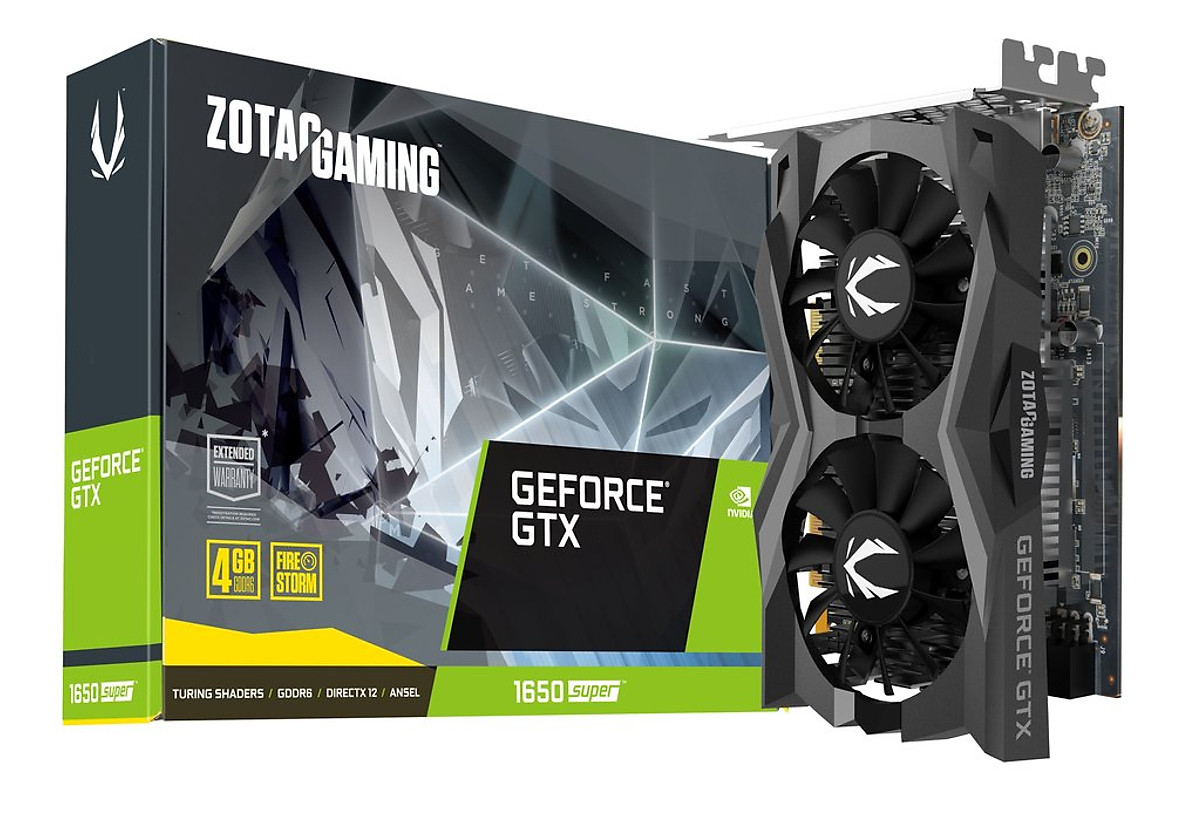 Card màn hình Zotac Gaming GeForce GTX 1650 Super Twin Fan 4G DDR6 128 bit - hàng chính hãng