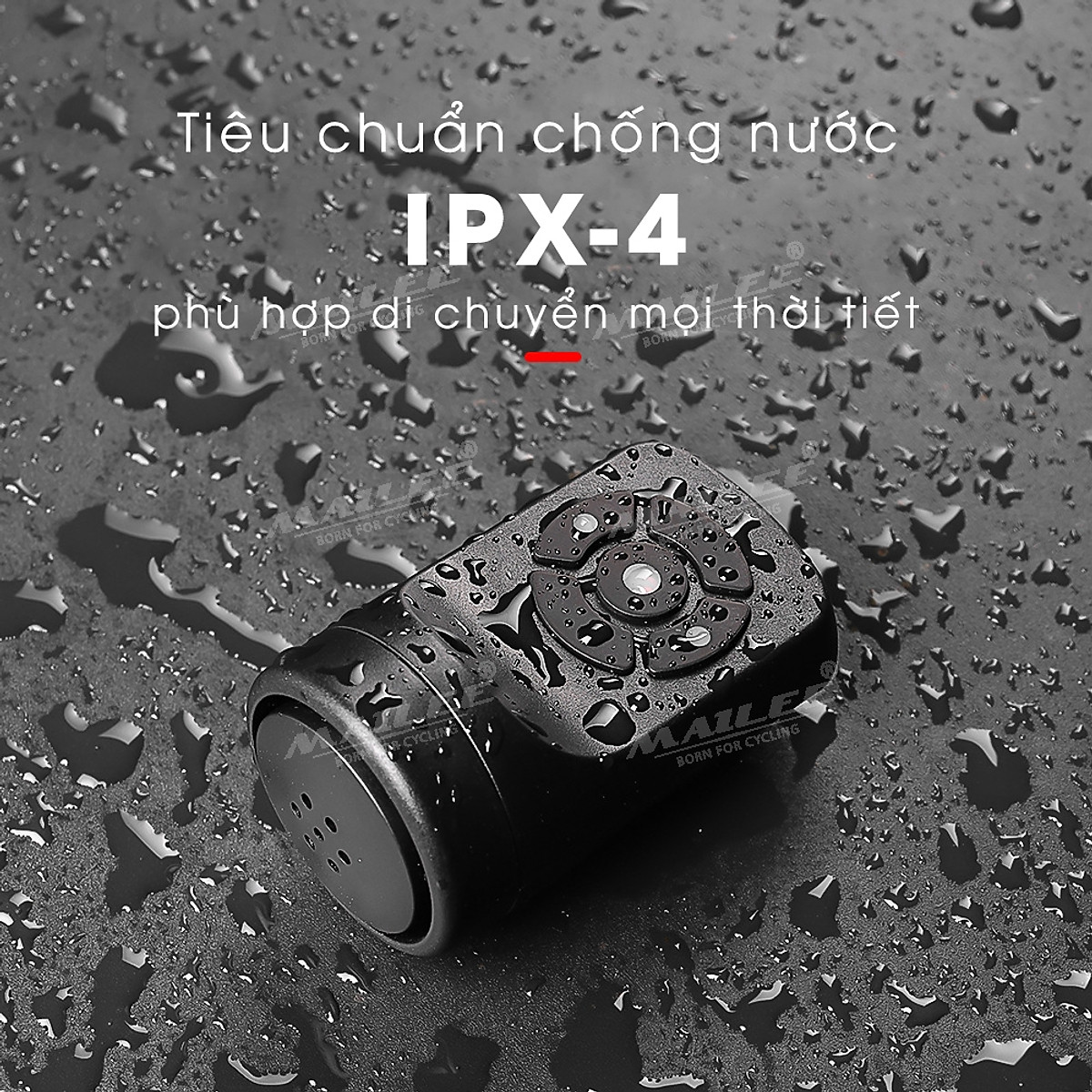 Còi Chuông Xe đạp EH-03 120dB sạc USB có chế độ chống trộm, 4 âm thanh điều chỉnh dung lượng 200mAh pin chờ 180 ngày - Mai Lee