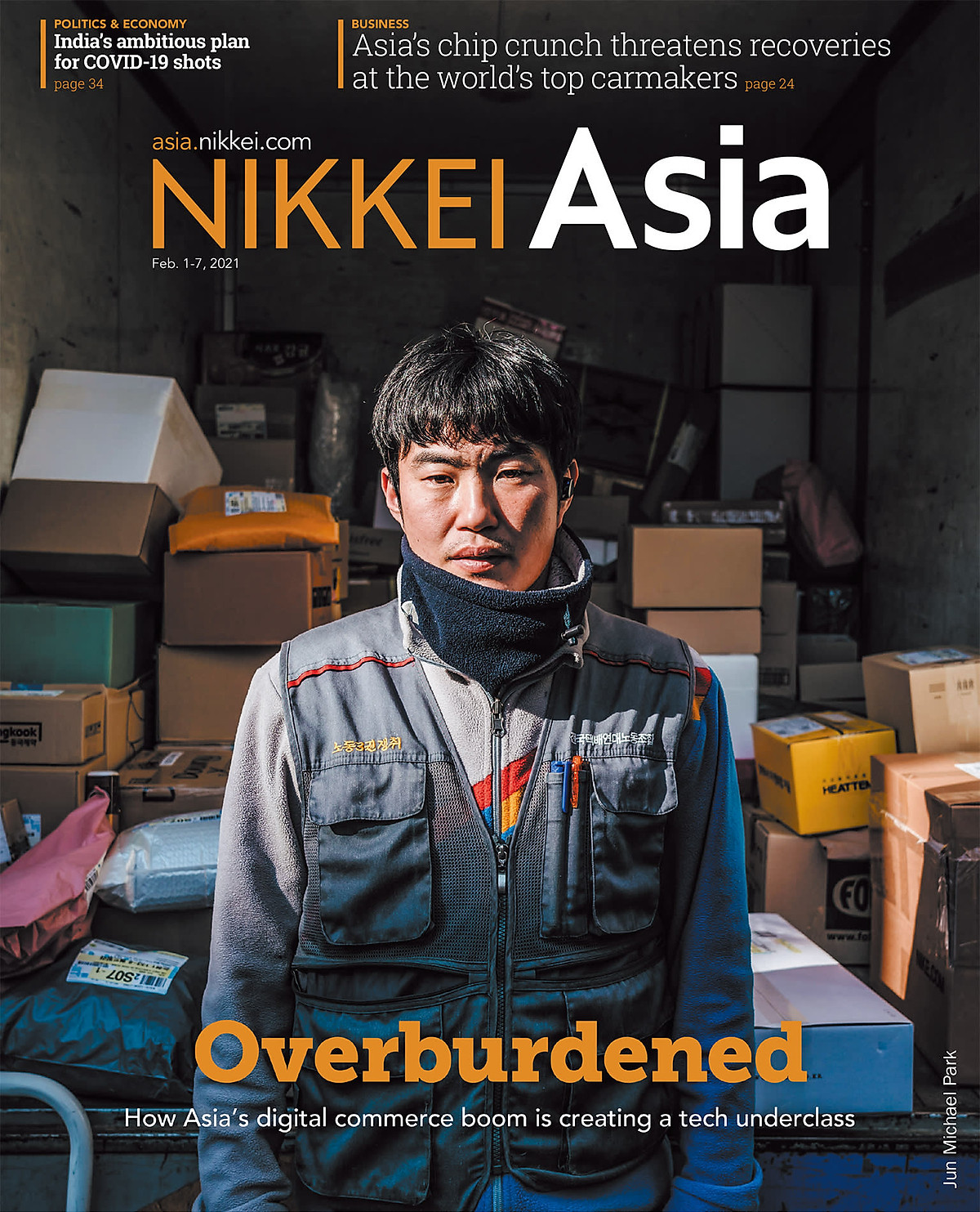 Nikkei Asian Review: Nikkei Asia - 2021: OVERBURDENED - 5.20, tạp chí kinh tế nước ngoài, nhập khẩu từ Singapore