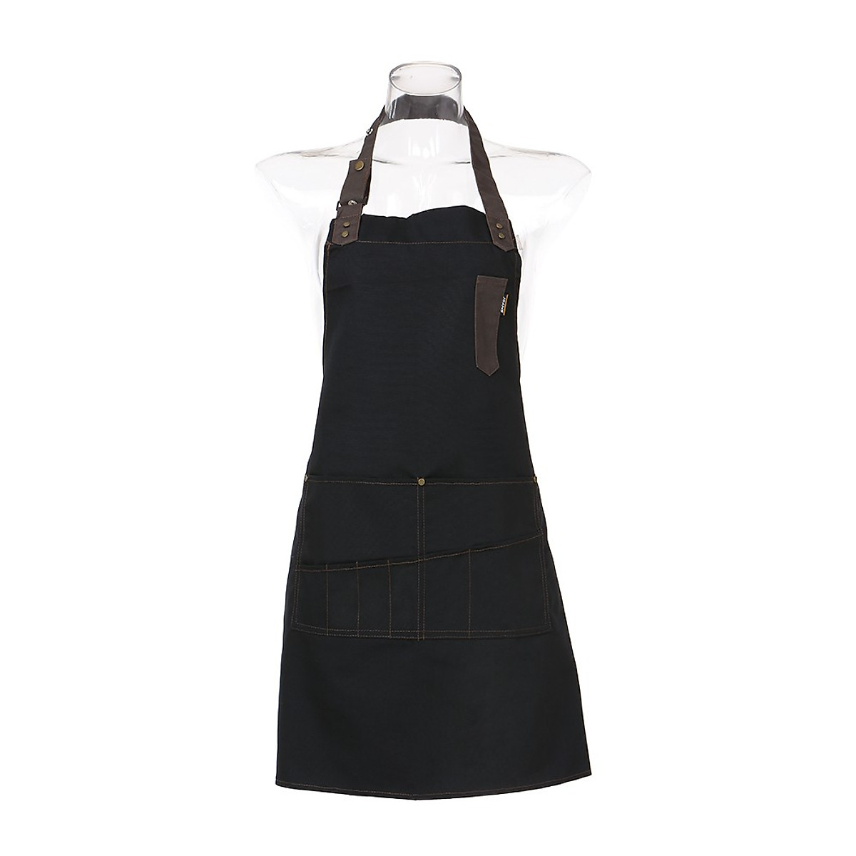 Mua Pro Salon Barber Hairdresser Gown Cape With Pockets Jean Apron Hair Cutting Cloth Unisex Hair Dyeing Cape Hair Styling Tool black Mua Pro Salon Barber Hairdresser Gown Cape With Pockets Jean Apron Hair Cutting Cloth Unisex Hair Dyeing Cape Hair Styling Tool black