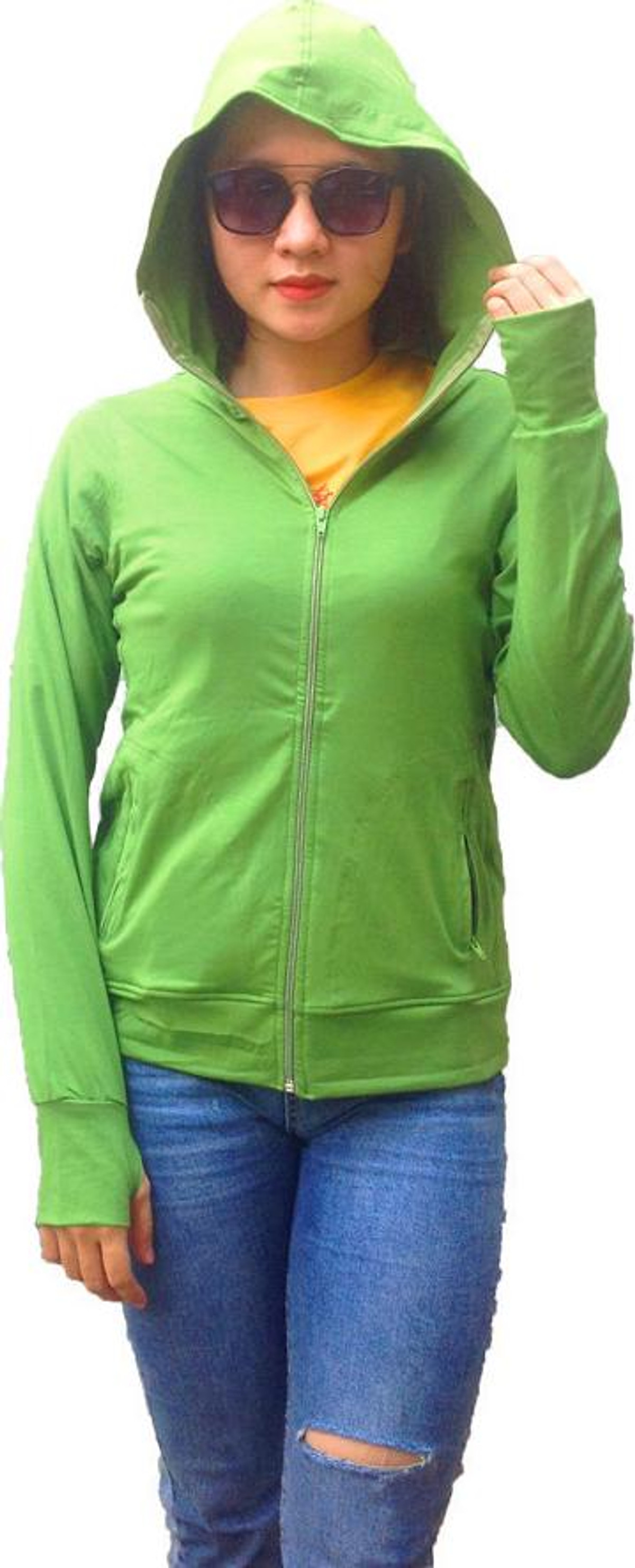 Áo khoác nữ thoát nhiệt Nhật Bản GOKING, 6 túi to tiện dụng. Áo chống nắng nhẹ, vải thun 100% cotton thoáng mát, thấm hút mồ hôi - Xanh lá - XL | Áo Khoác Nữ Thoát Nhiệt Nhật Bản Goking, 6 Túi To Tiện Dụng. Áo Chống Nắng Nhẹ, Vải Thun 100% Cotton Thoáng Mát, Thấm Hút Mồ Hôi - Xanh Lá - Xl |