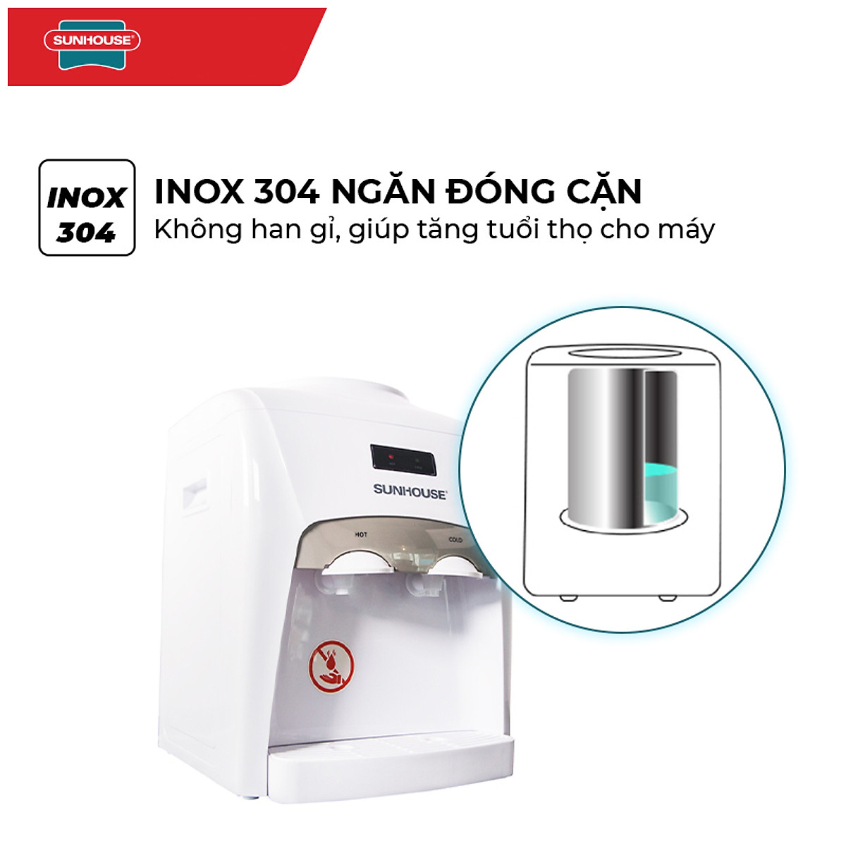 Cây Nước Nóng Lạnh Sunhouse SHD9601 - Hàng chính hãng