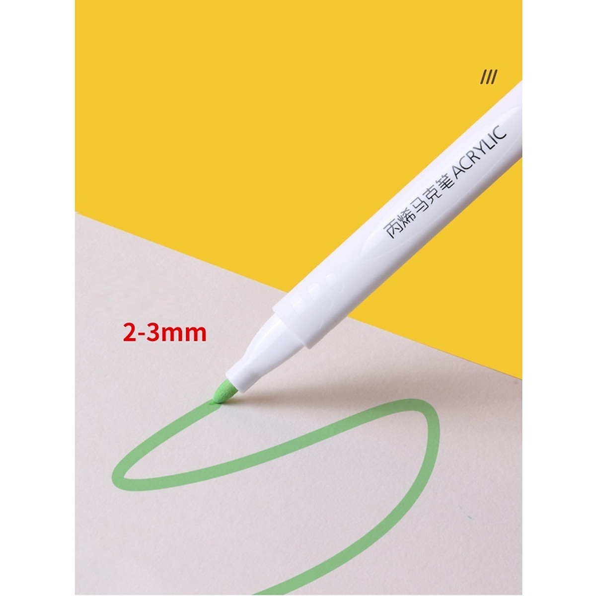 Bút Màu Acrylic Marker Cao Cấp Màu Sắc Tươi Sáng - Bút Lông Màu cho bé