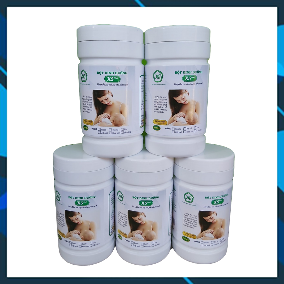 5 Hộp Bột Dinh Dưỡng Lợi Sữa, Trên 25 Thành Phần Gồm Ngũ Cốc Nảy Mầm,Hạnh Nhân, Hạt Chia, Óc Chó, Macca, Sữa Gầy,Bột Nghệ, Mầm Ý Dĩ, Betaglucan, Đường Cỏ Ngọt... Giúp Mẹ Nhanh Có sữa, Nhiều Sữa, Sữa Đặc, Giúp mẹ Giảm Stress, Ăn Ngon, Nhanh Lấy Lại Vóc Dán