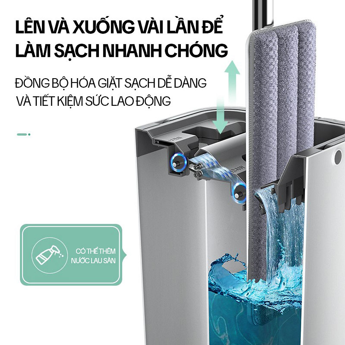 Miếng Lau Nhà Thay Thế Cho Bộ Lau Nhà KITIMOP C6 PLUS-PRO