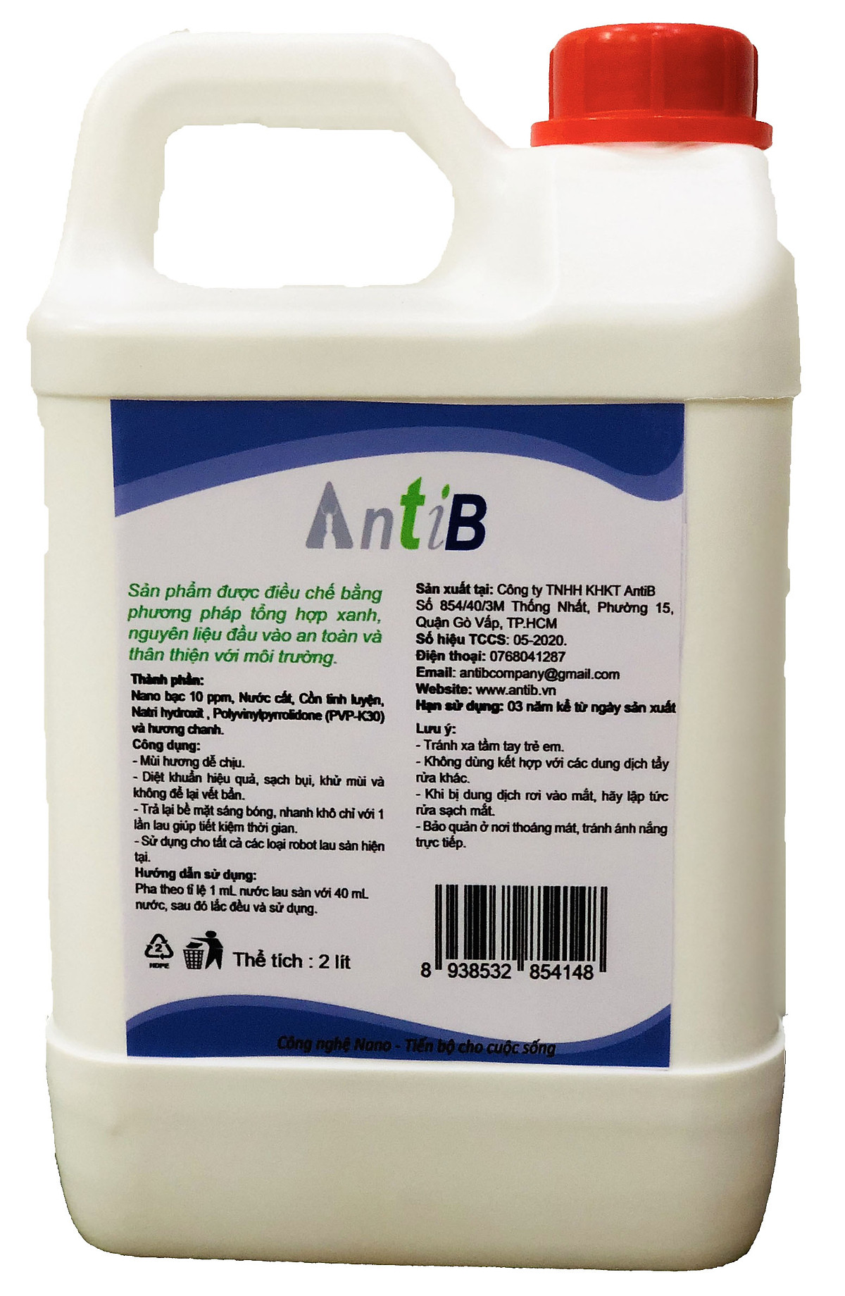 Nước lau sàn chuyên dụng dành riêng cho Robot lau nhà AntiB 2 be73bd3685964534a15d4d0566ba5a15