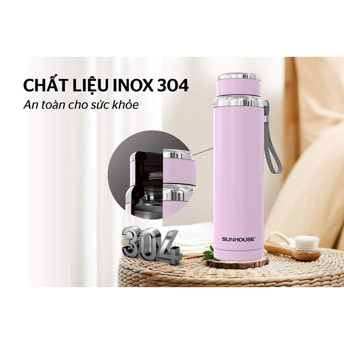 Bình giữ nhiệt Flexi Sunhouse 720 ml Sunhouse KS-TU72
