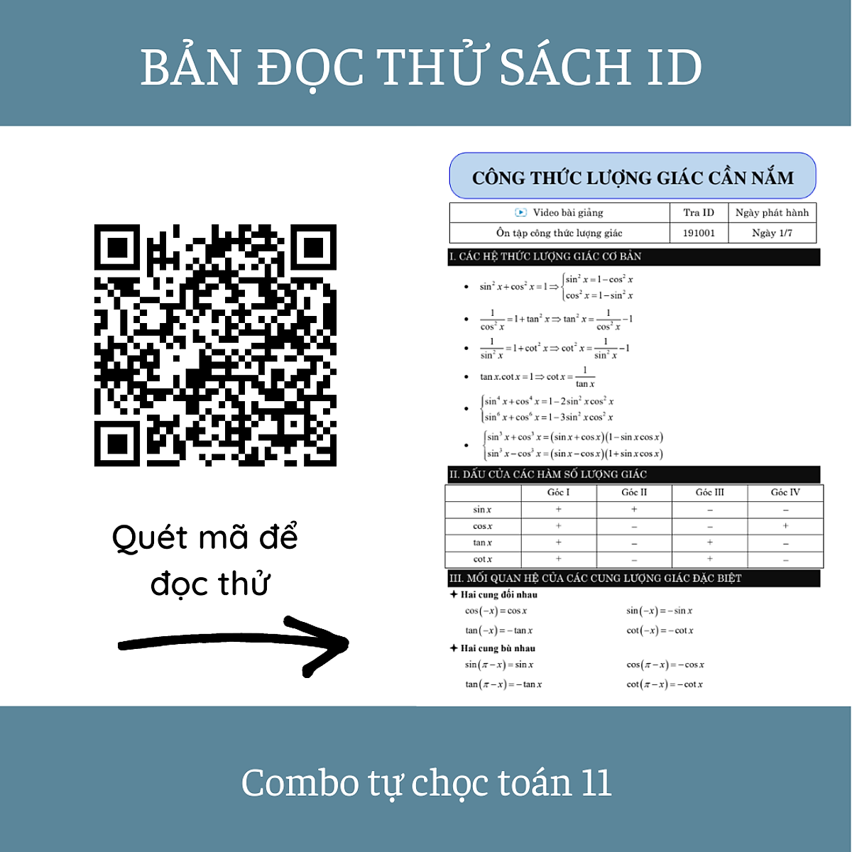 Combo Sách Tự học Toán học lớp 11 bản 2024 (2 tập) chương trình mới dành cho 2k7 | Sách ID